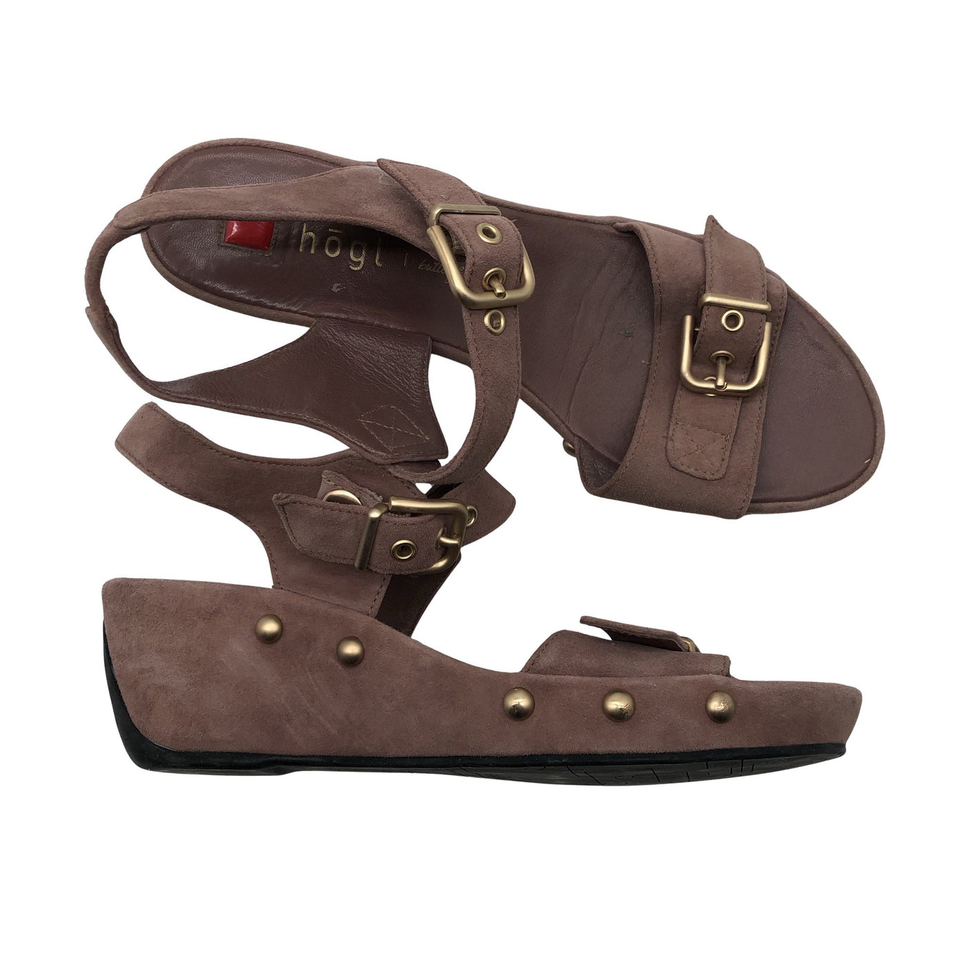 Unisex Högl - Wedge sandals, size 39 - Light pink (1)