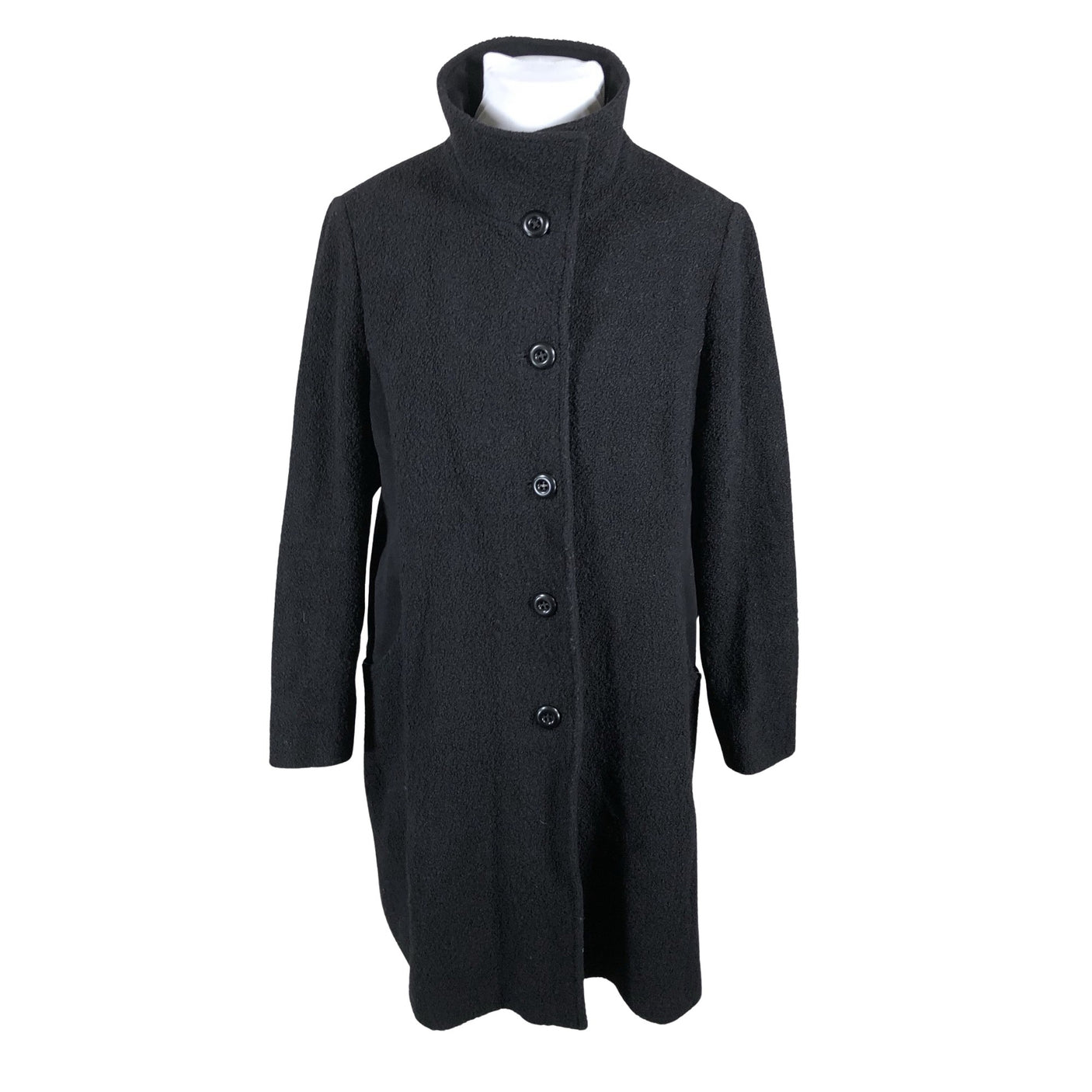 Unisex Scandinavian Look - Wool coat, size 48 - Black (1)