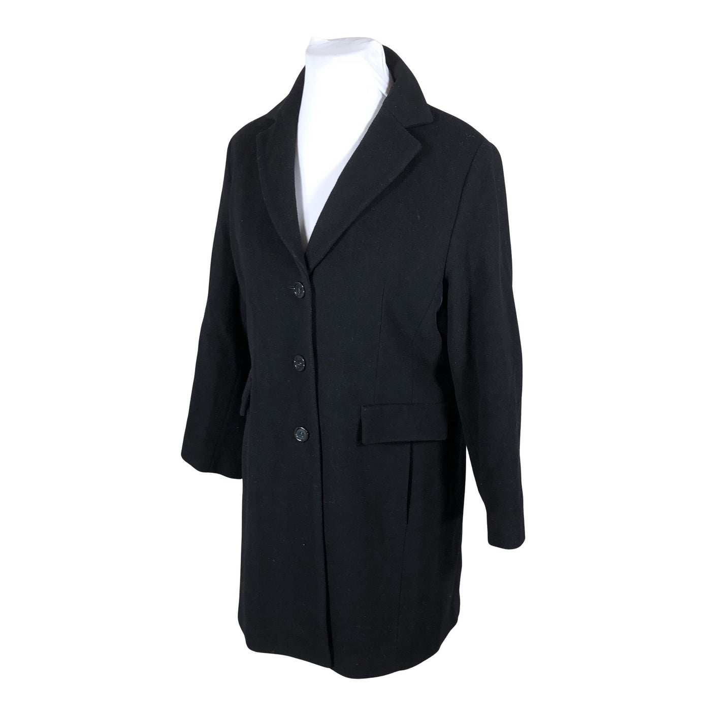Unisex Ril's - Wool coat, size 44 - Black (3)