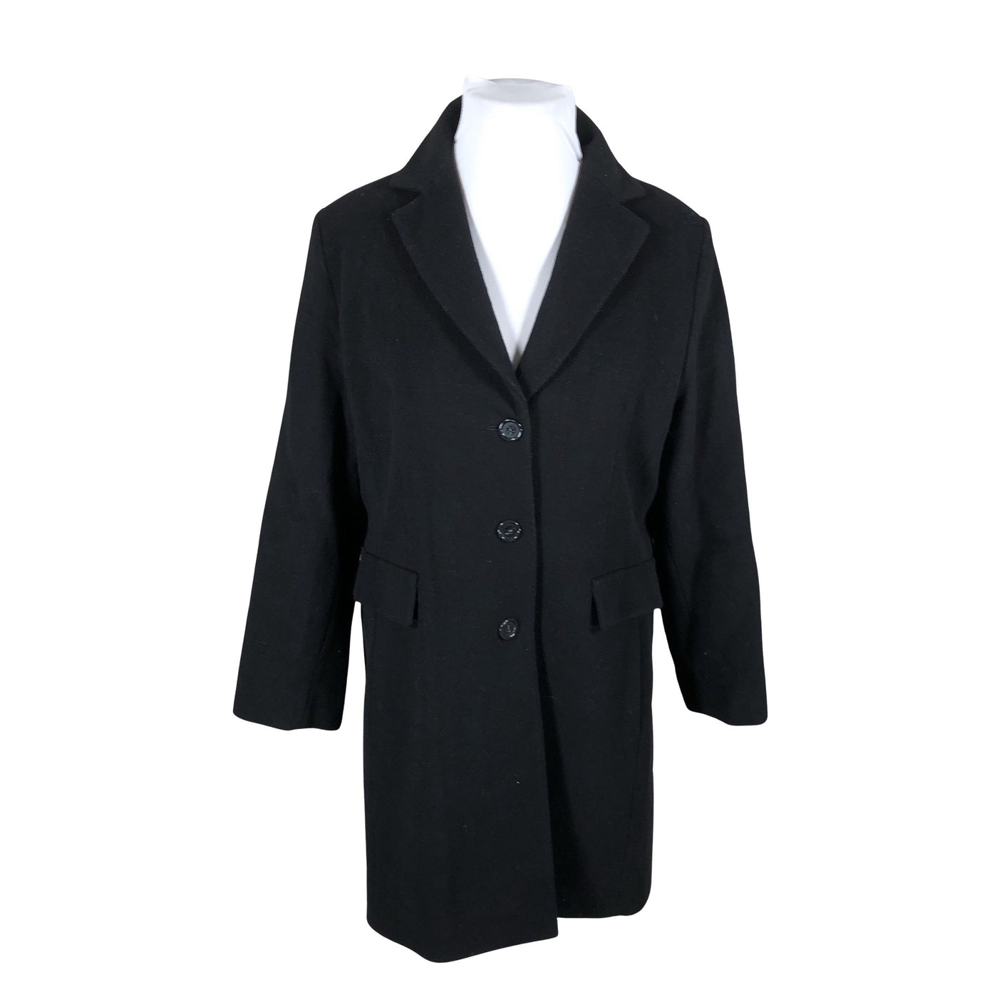 Unisex Ril's - Wool coat, size 44 - Black (1)