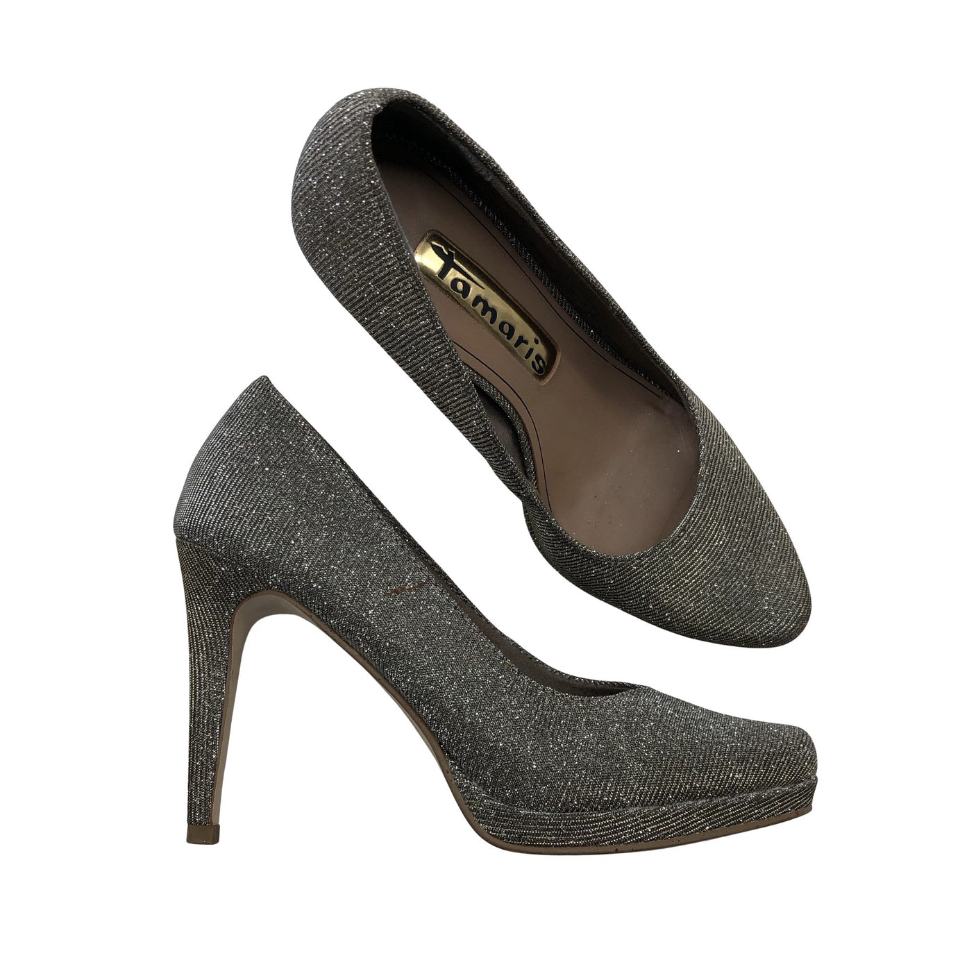 Unisex Tamaris - Evening high heels, size 36 - Gray (1)