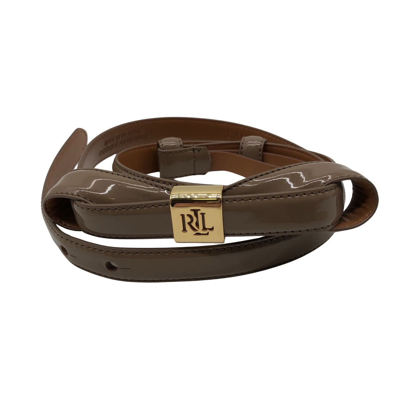 Unisex Lauren Ralph Lauren - Leather belt, size 38 - Brown (1)