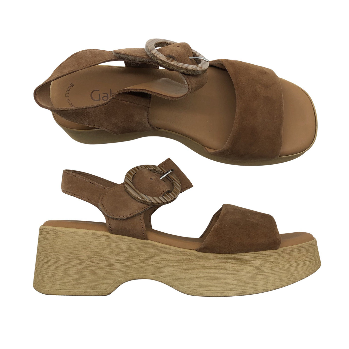 Unisex Gabor - Wedge sandals, size 39 - Brown (1)