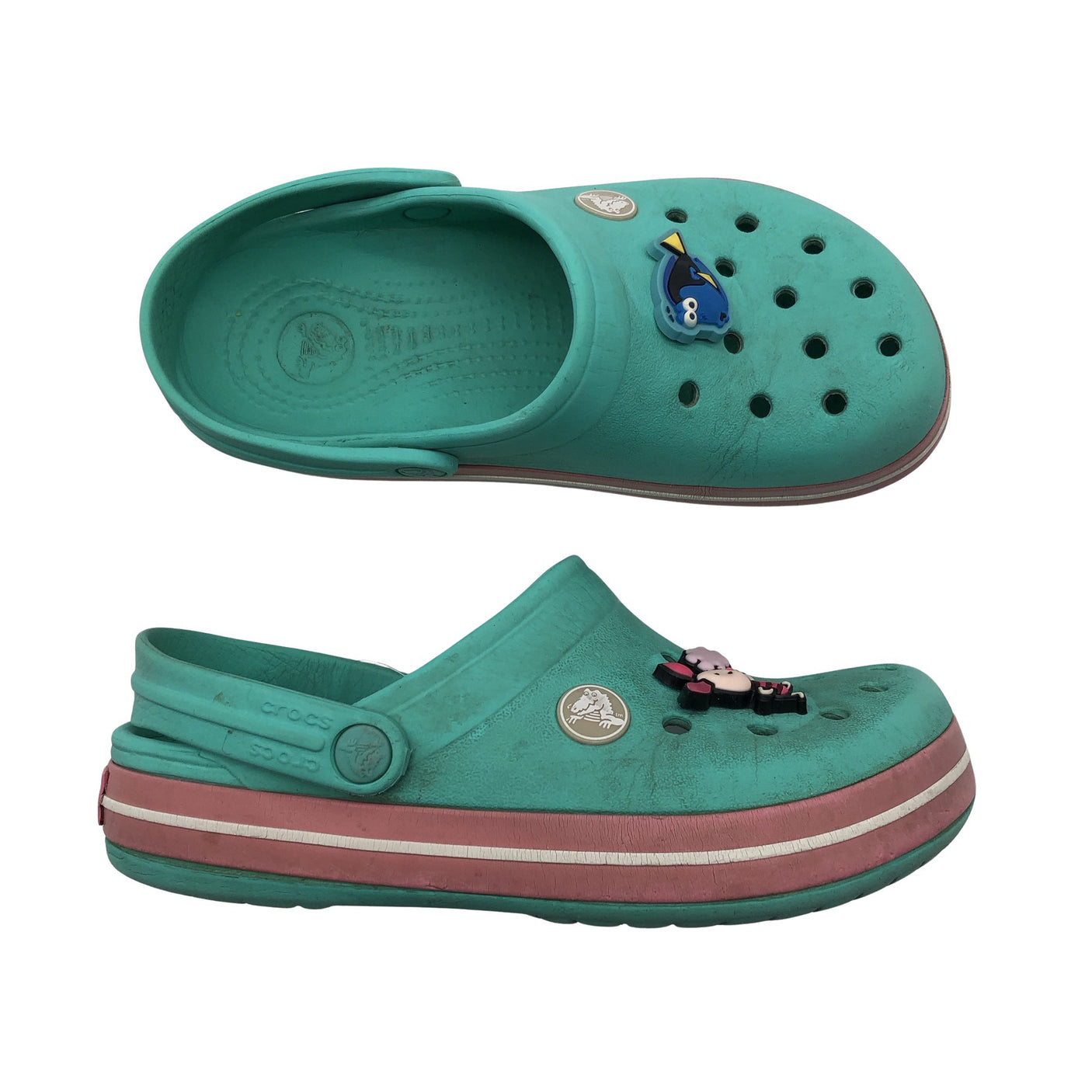 Unisex Crocs - Slip-on shoes, size 29 - Green (1)