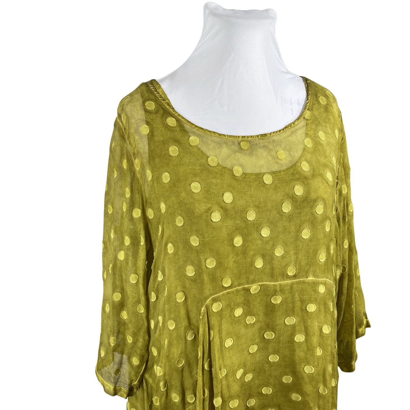 Unisex Grizas - Schiffon dress, size 44 - Green (3)