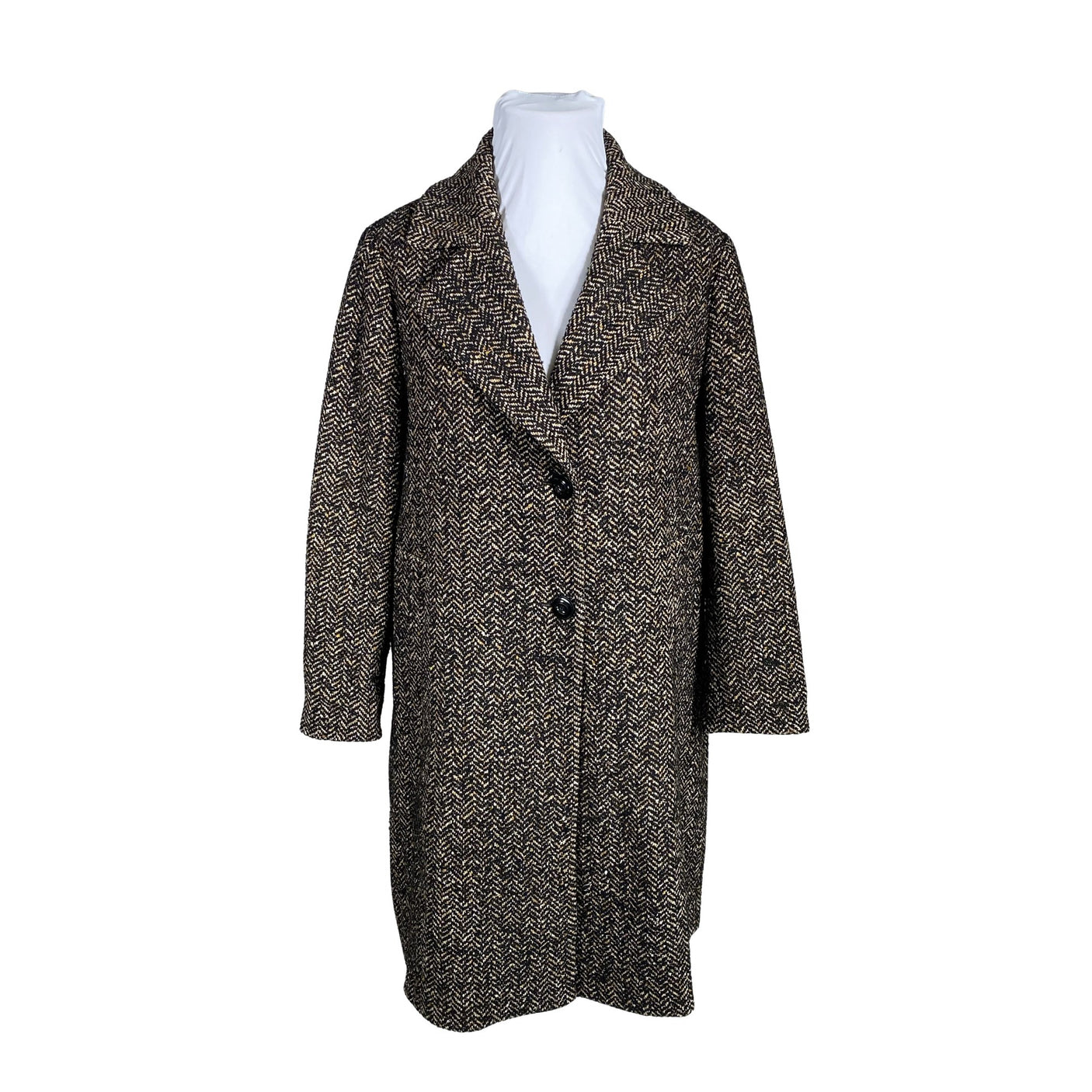 Unisex Sand - Wool coat, size 42 - Brown (1)