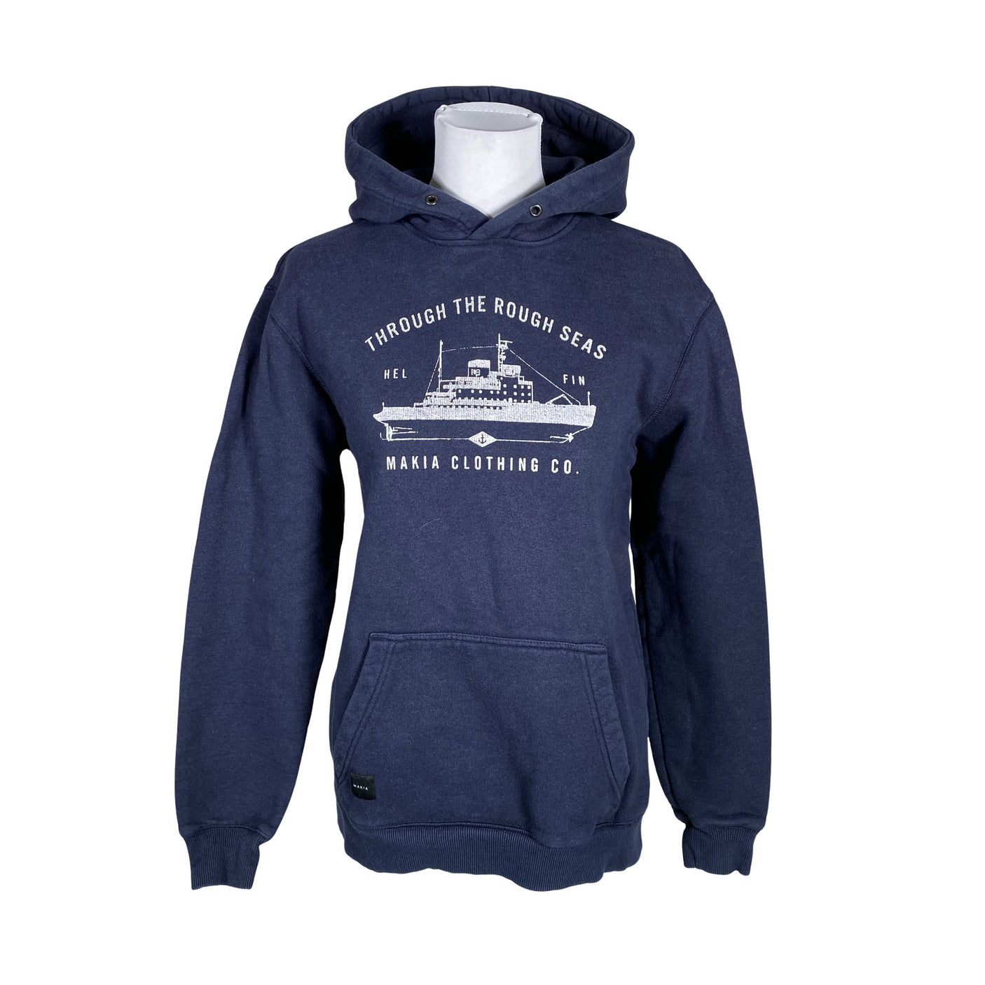 Unisex Makia - Hoodie, size 40 - Blue (1)