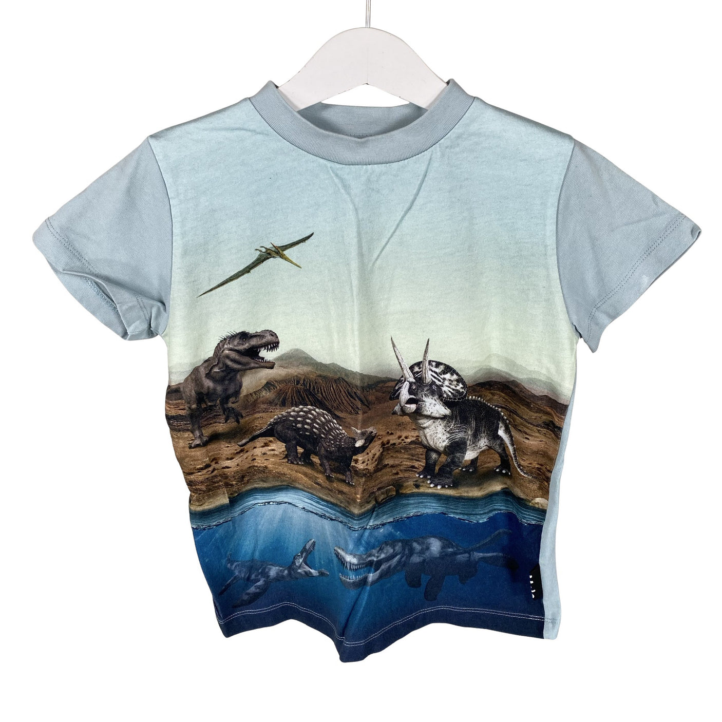 Unisex Molo Kids - T-shirt, size 104 - 110 - Light blue (1)