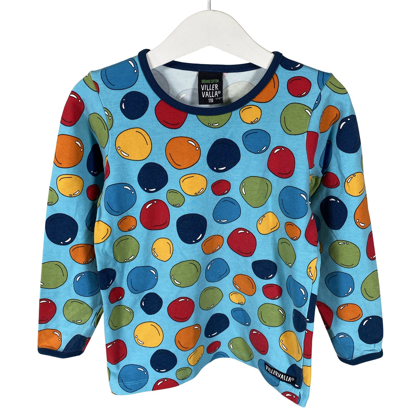 Unisex Villervalla - Tricot shirt, size 104 - 110 - Blue (1)
