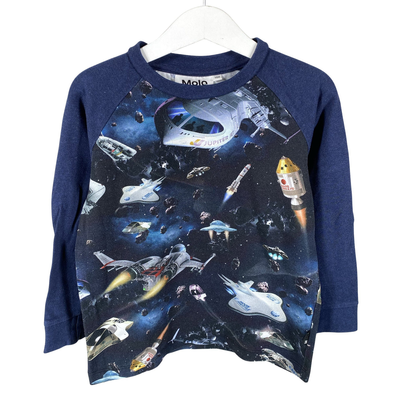 Unisex Molo Kids - Tricot shirt, size 98 - 104 - Blue (1)
