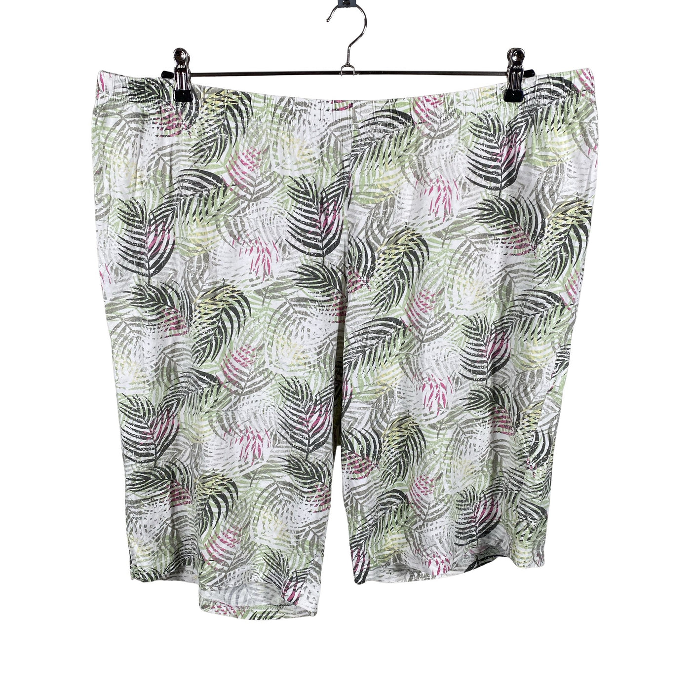 Unisex Ulla Popken - Tricot shorts, size 54 - White (1)