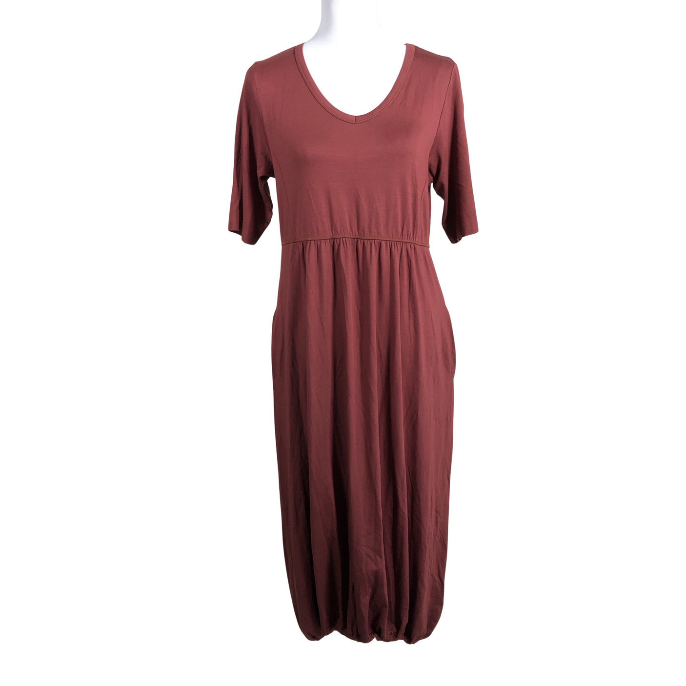 Unisex House of Lola - Tricot dress, size 40 - Wine red (1)