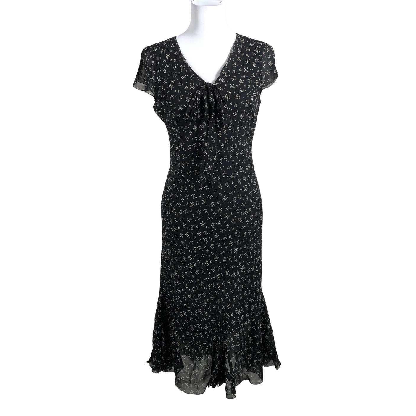 Unisex CHR - Schiffon dress, size 38 - Black (1)
