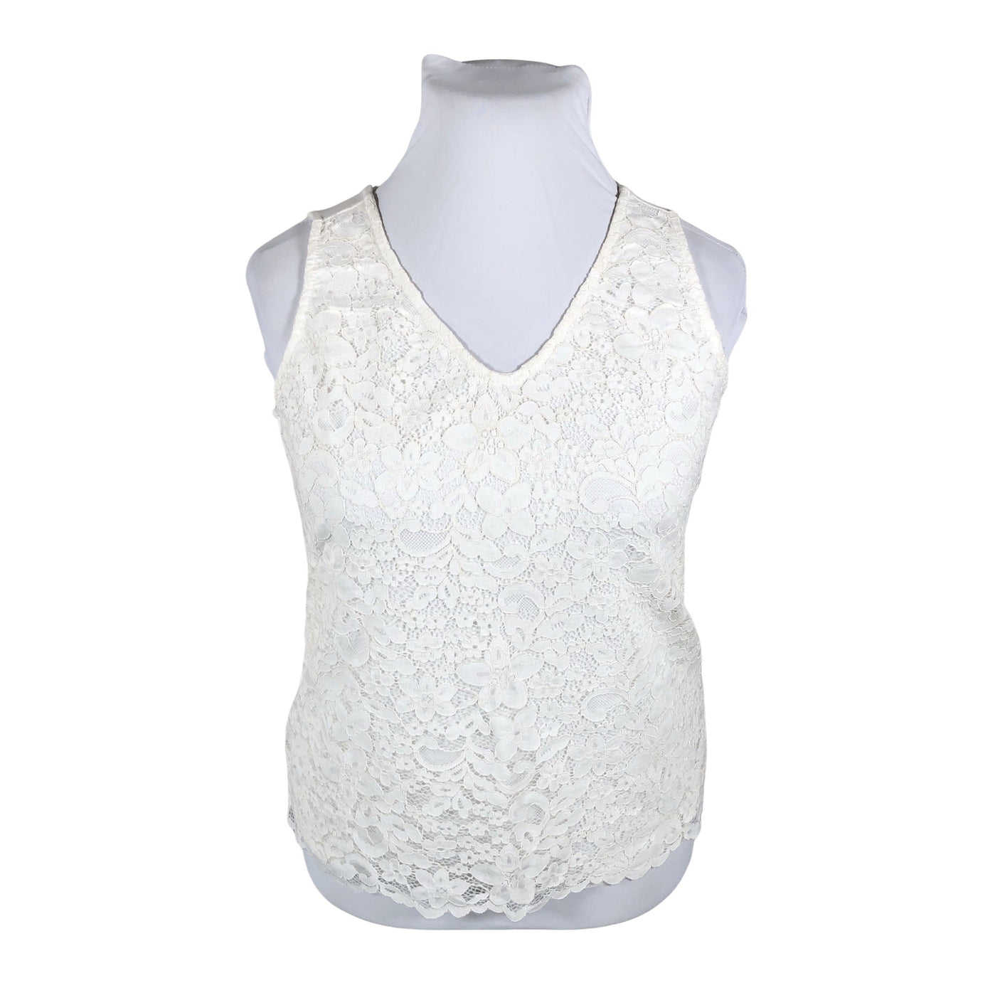 Unisex Taifun - Tricot tank top, size 42 - Natural white (1)
