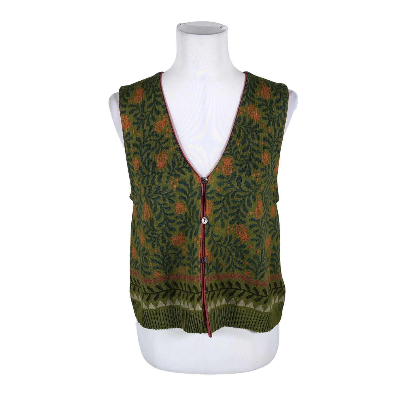 Unisex Gudrun Sjöden - Knit vest, size 40 - Orange (1)