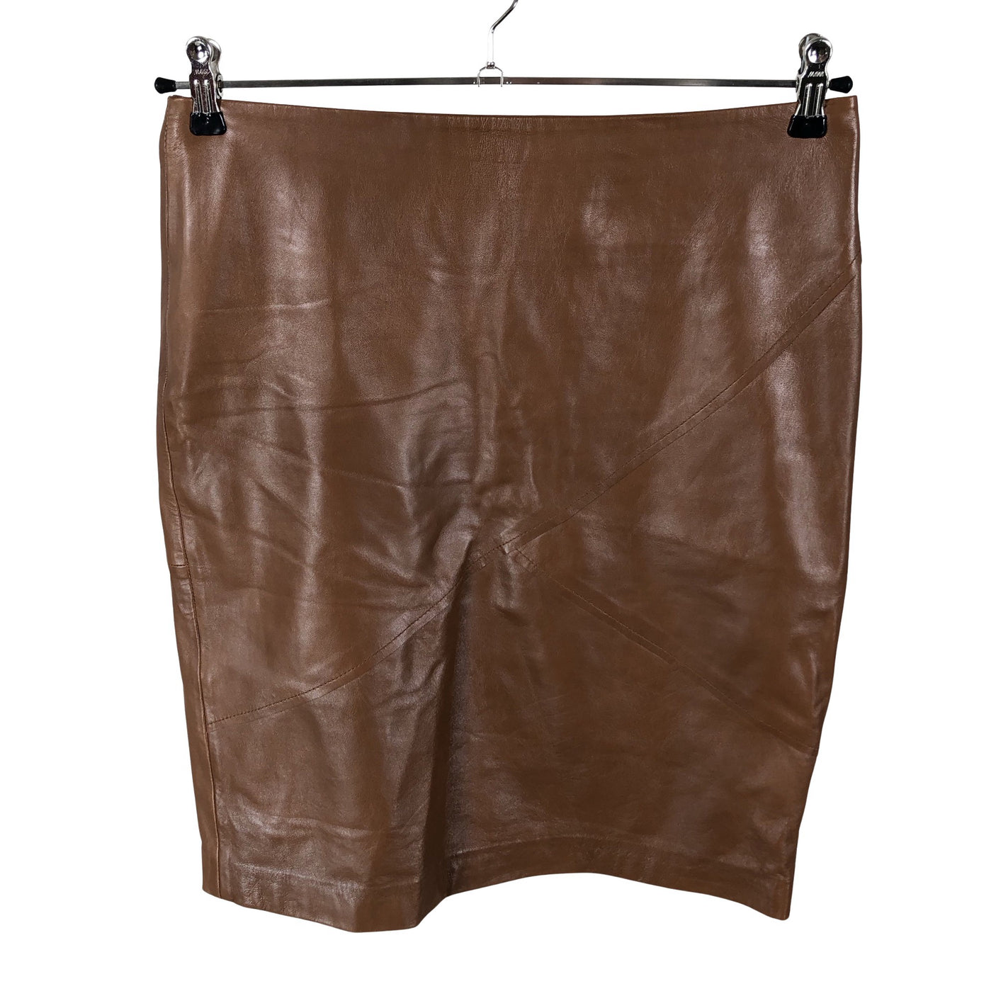 Unisex E'NY - Leather skirt, size 38 - Brown (1)
