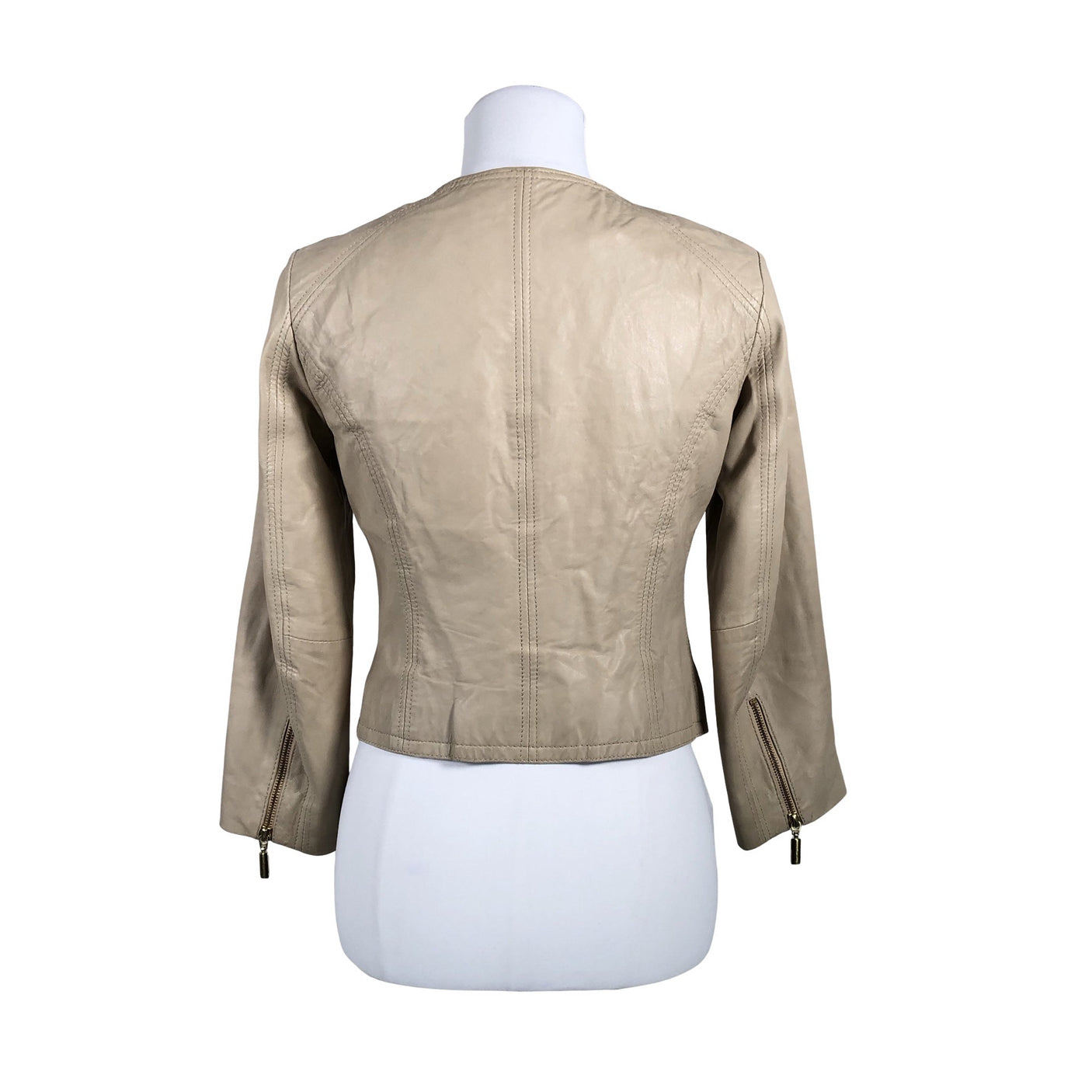 Unisex Andiata - Leather jacket, size 36 - Beige (3)