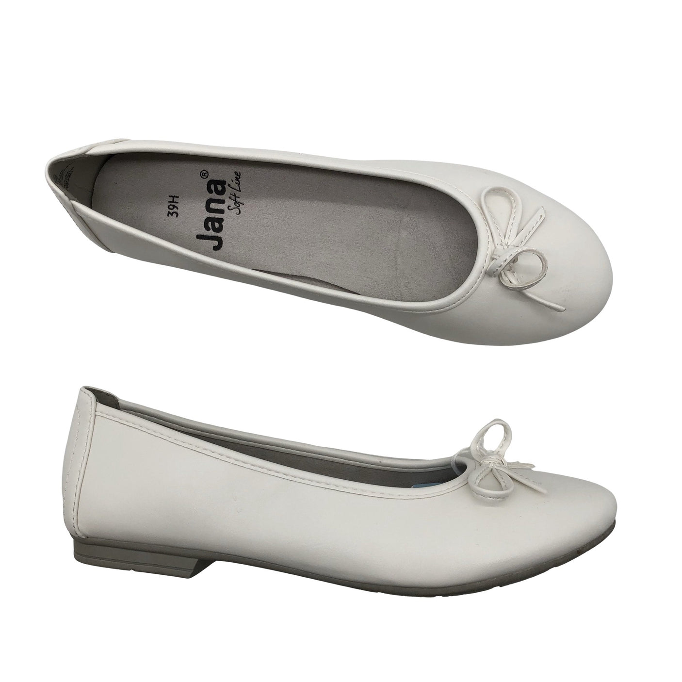 Unisex Jana - Ballerinas, size 39 - White (1)