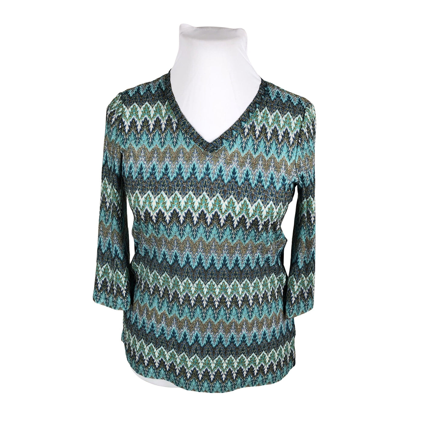 Unisex Atelier Creation - Short-sleeved blouse, size 42 - Green (1)