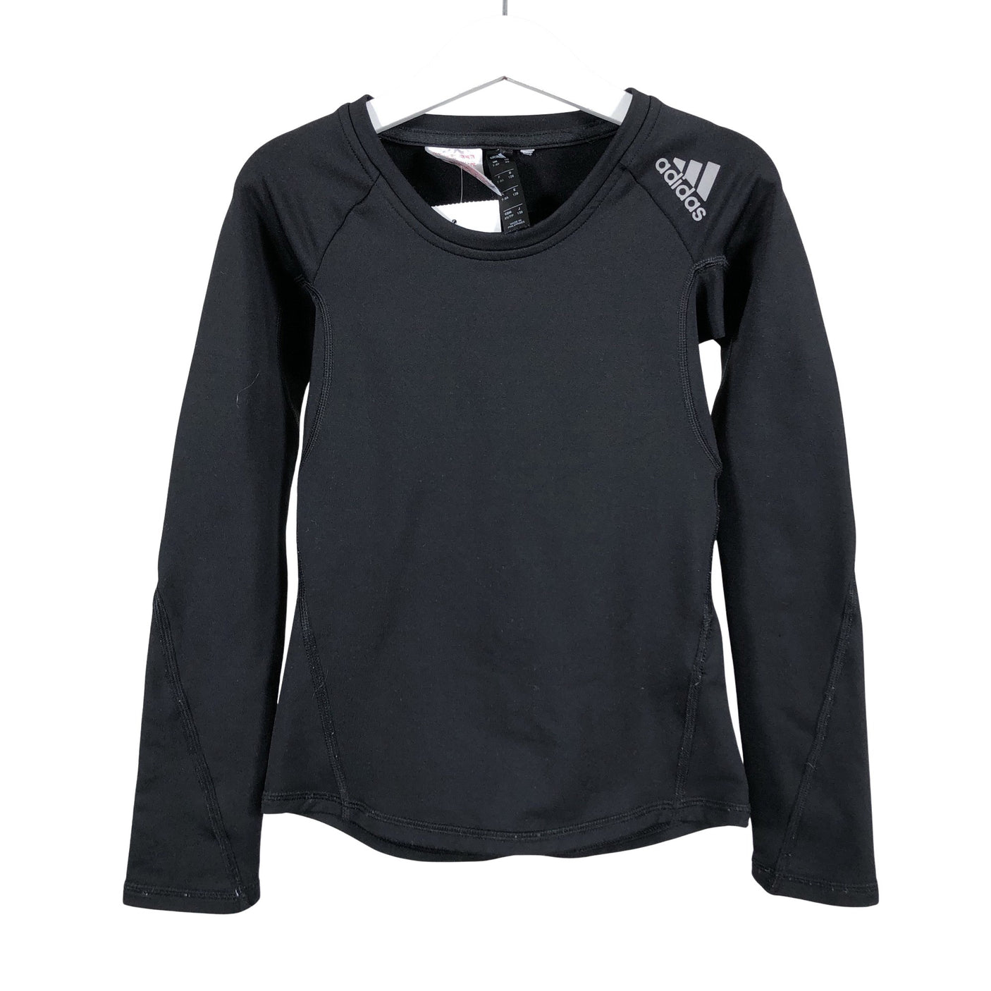 Unisex Adidas - Sports shirt, long sleeve, size 122 - 128 - Black (1)