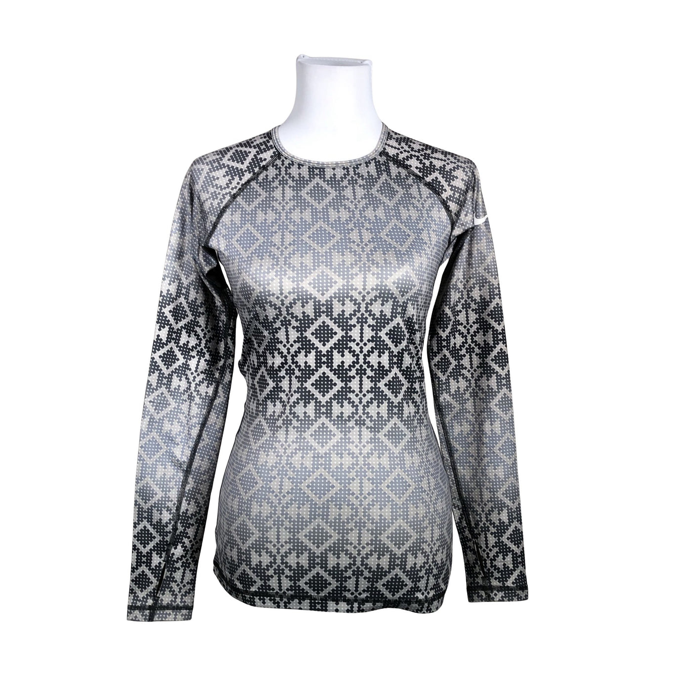 Unisex Nike - Sports shirt, long sleeve, size 36 - Gray (1)