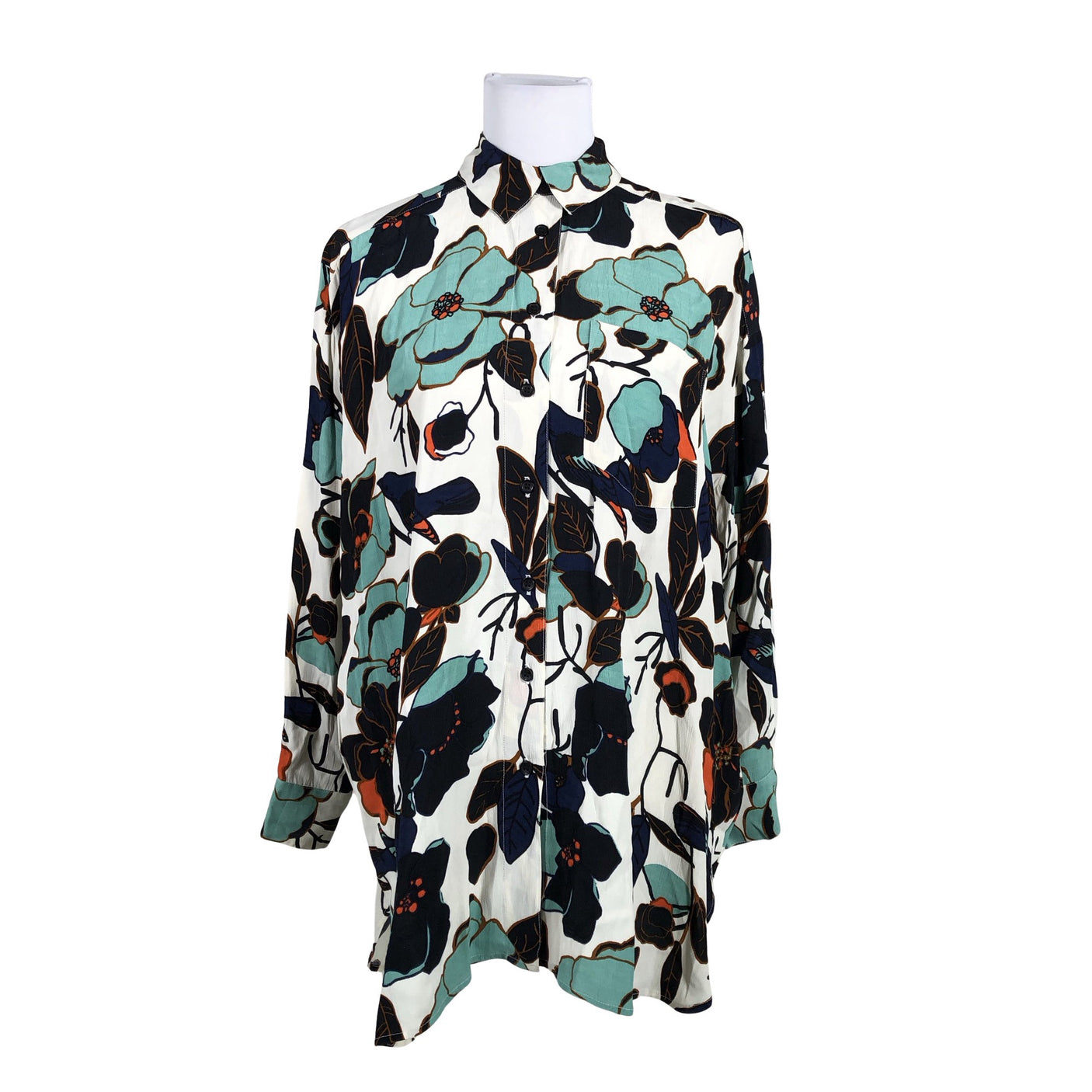 Unisex The Masai - Schiffon tunic, size 34 - Natural white (1)