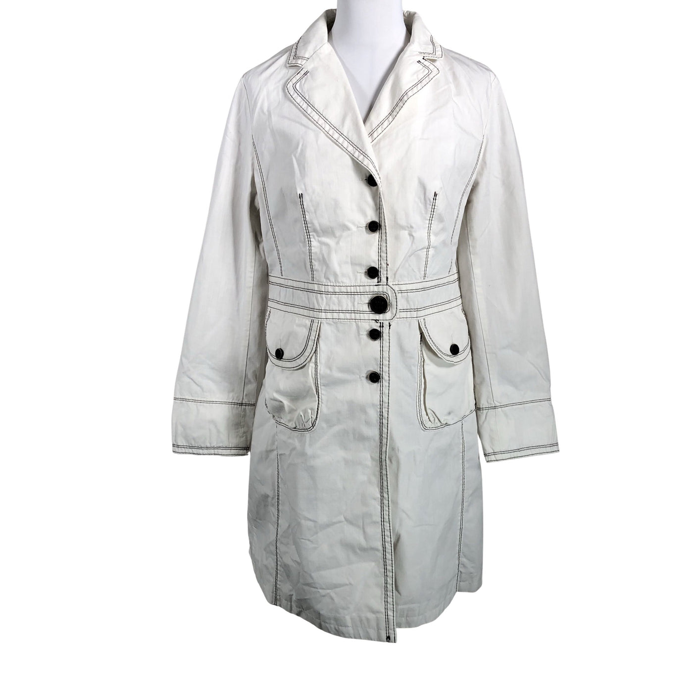 Unisex MasCara - Trench coat, size 40 - Natural white (1)