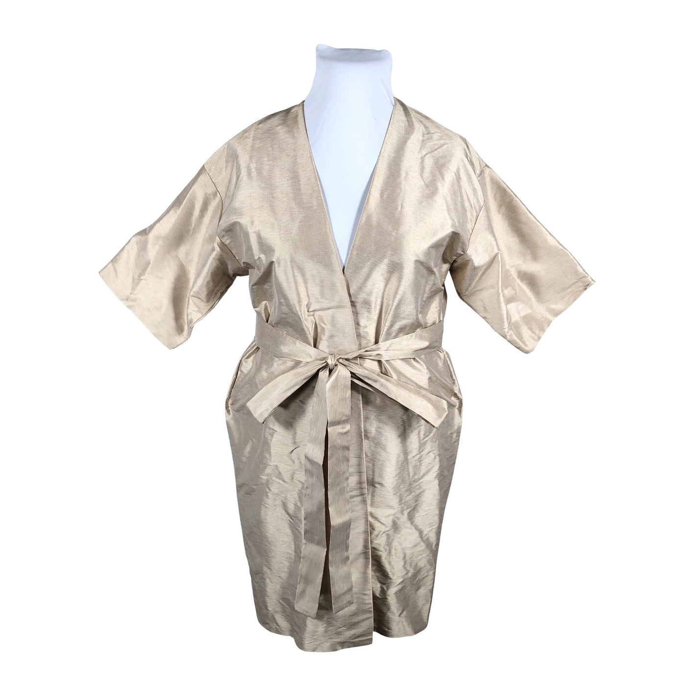 Unisex Handmade - Schiffon dress, size 42 - Beige (1)