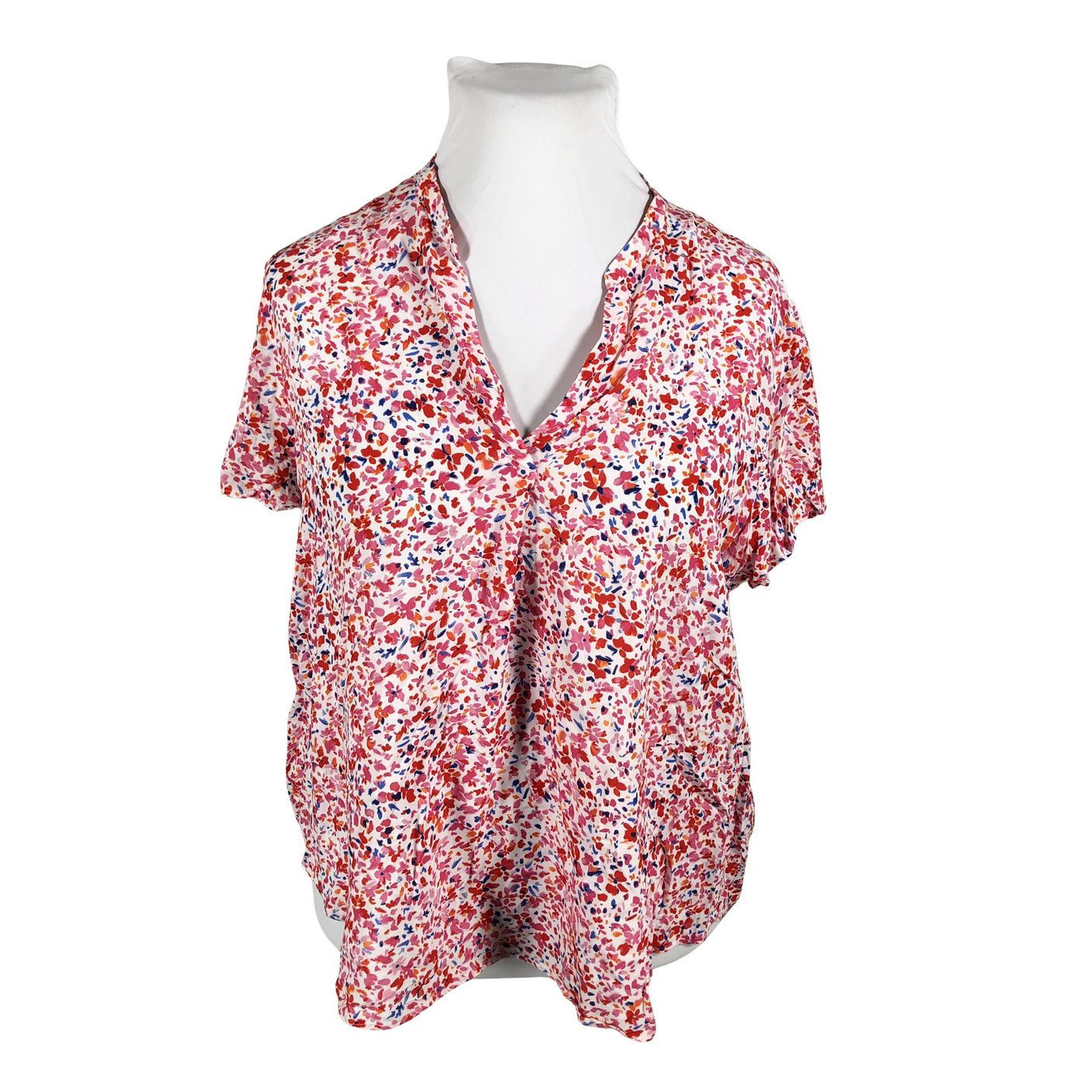 Unisex Gerry Weber - Short-sleeved blouse, size 48 - White (1)