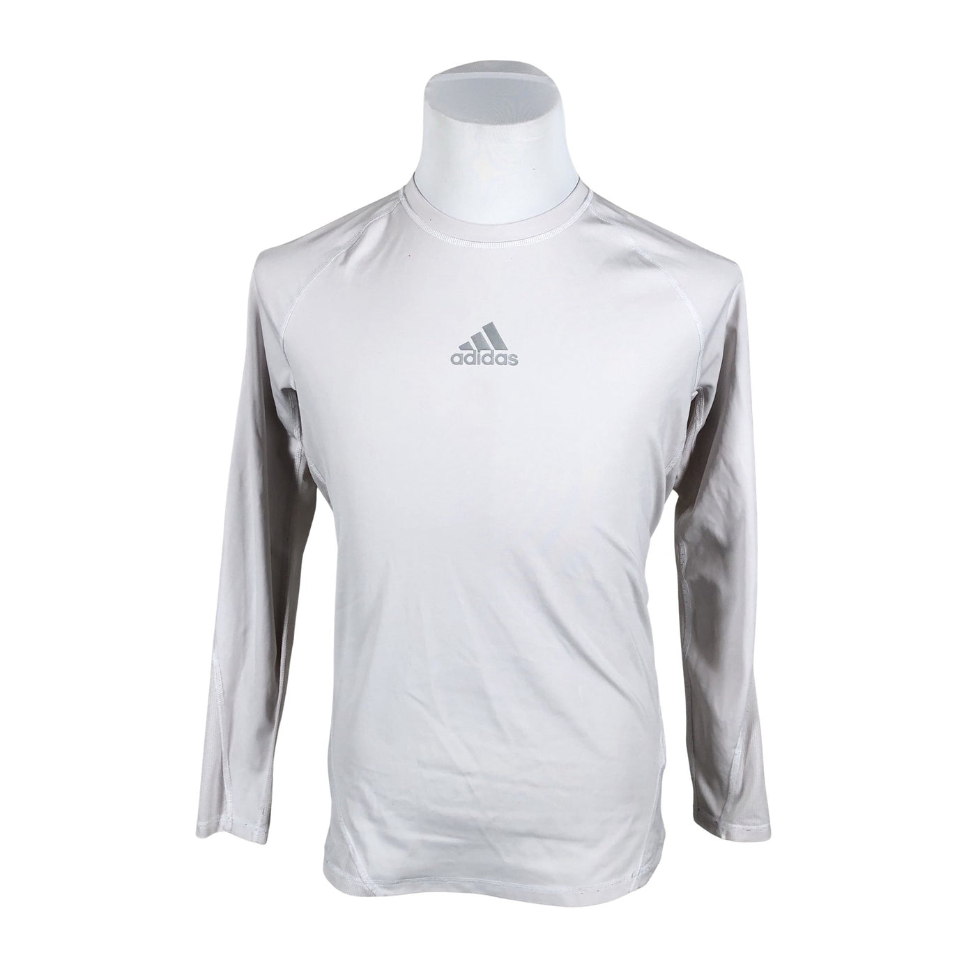Unisex Adidas - Sports shirt, long sleeve, size M - Natural white (2)