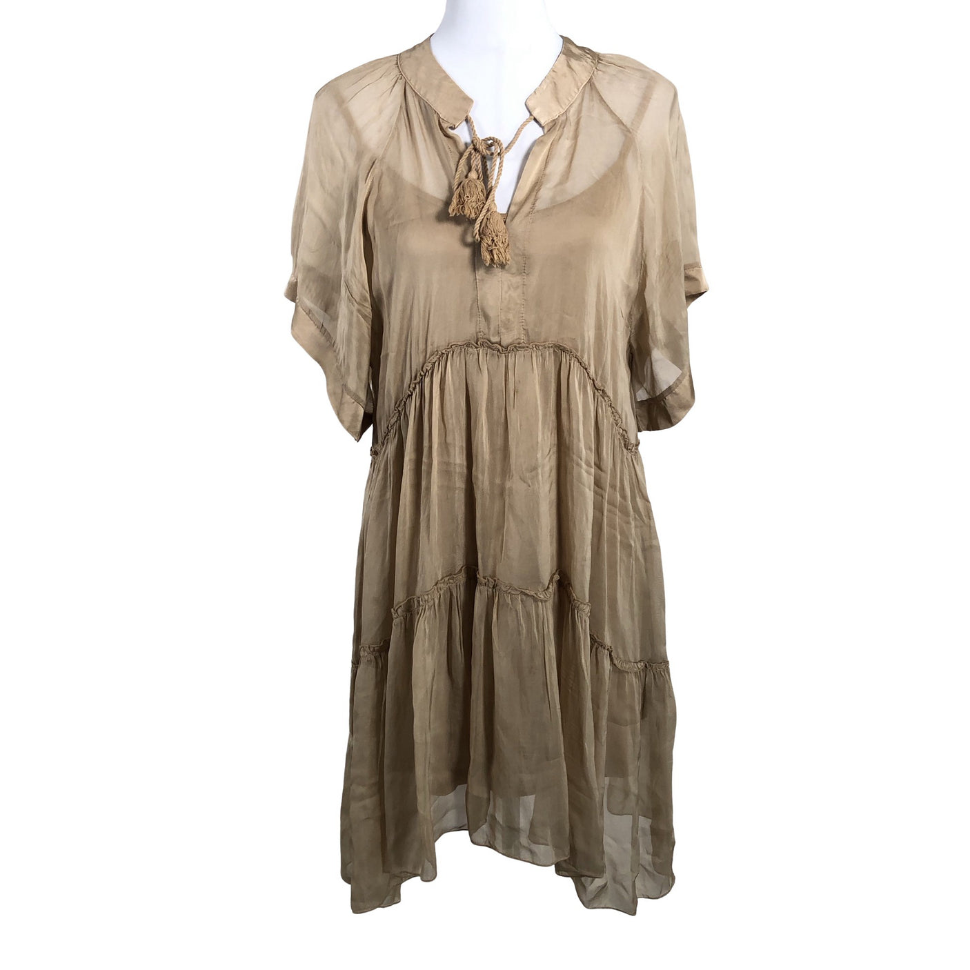 Unisex Bohemiana - Schiffon dress, size One size - Beige (1)