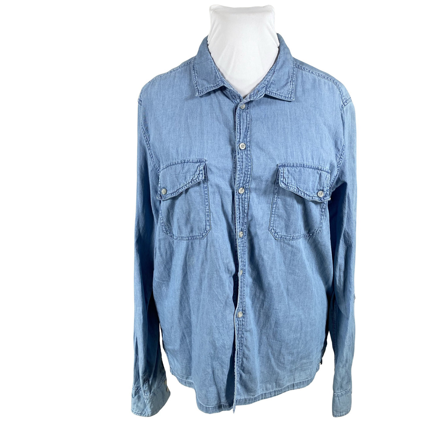 Unisex Icepeak - Denim shirt, size 42 - Light blue (1)