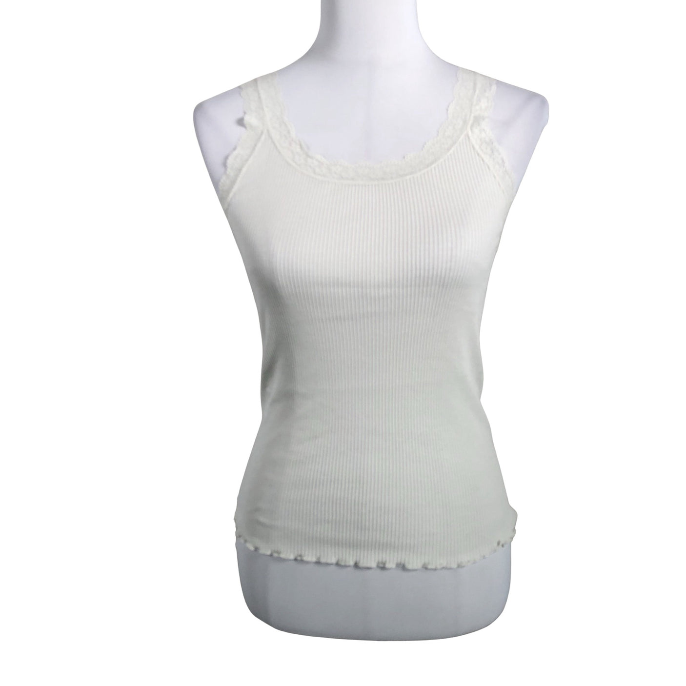 Unisex Soyaconcept - Tricot tank top, size 38 - Natural white (1)