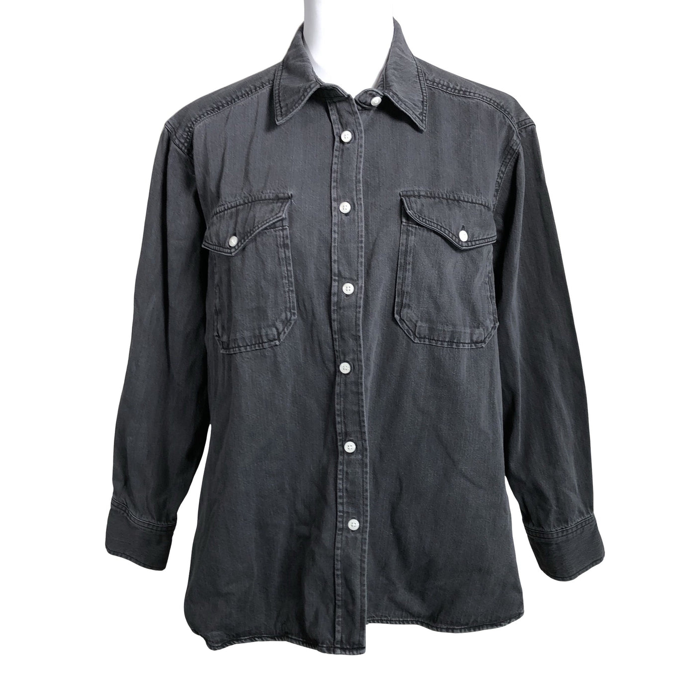 Unisex Part two - Denim shirt, size 38 - Gray (1)