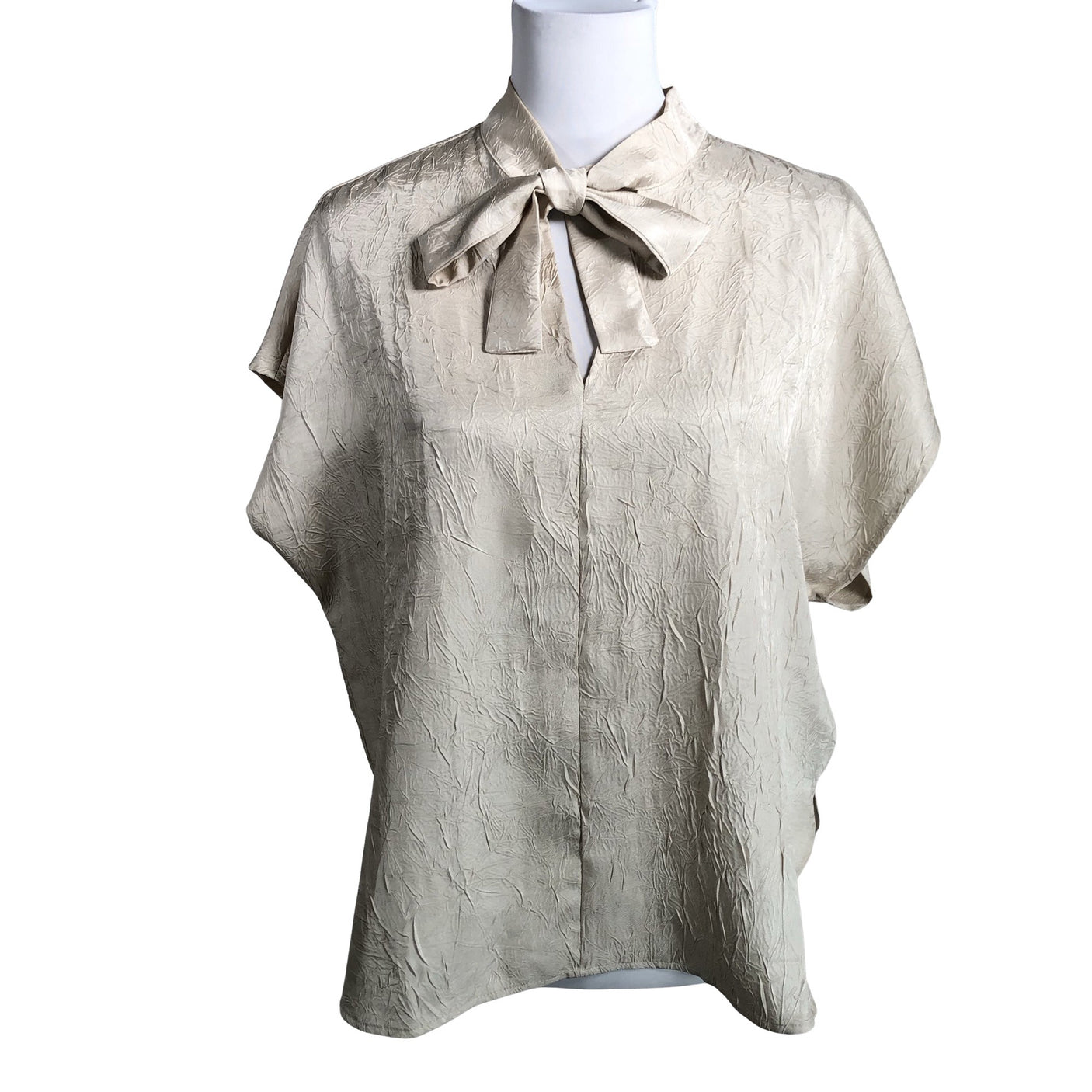 Unisex Part two - Short-sleeved blouse, size 38 - Beige (1)