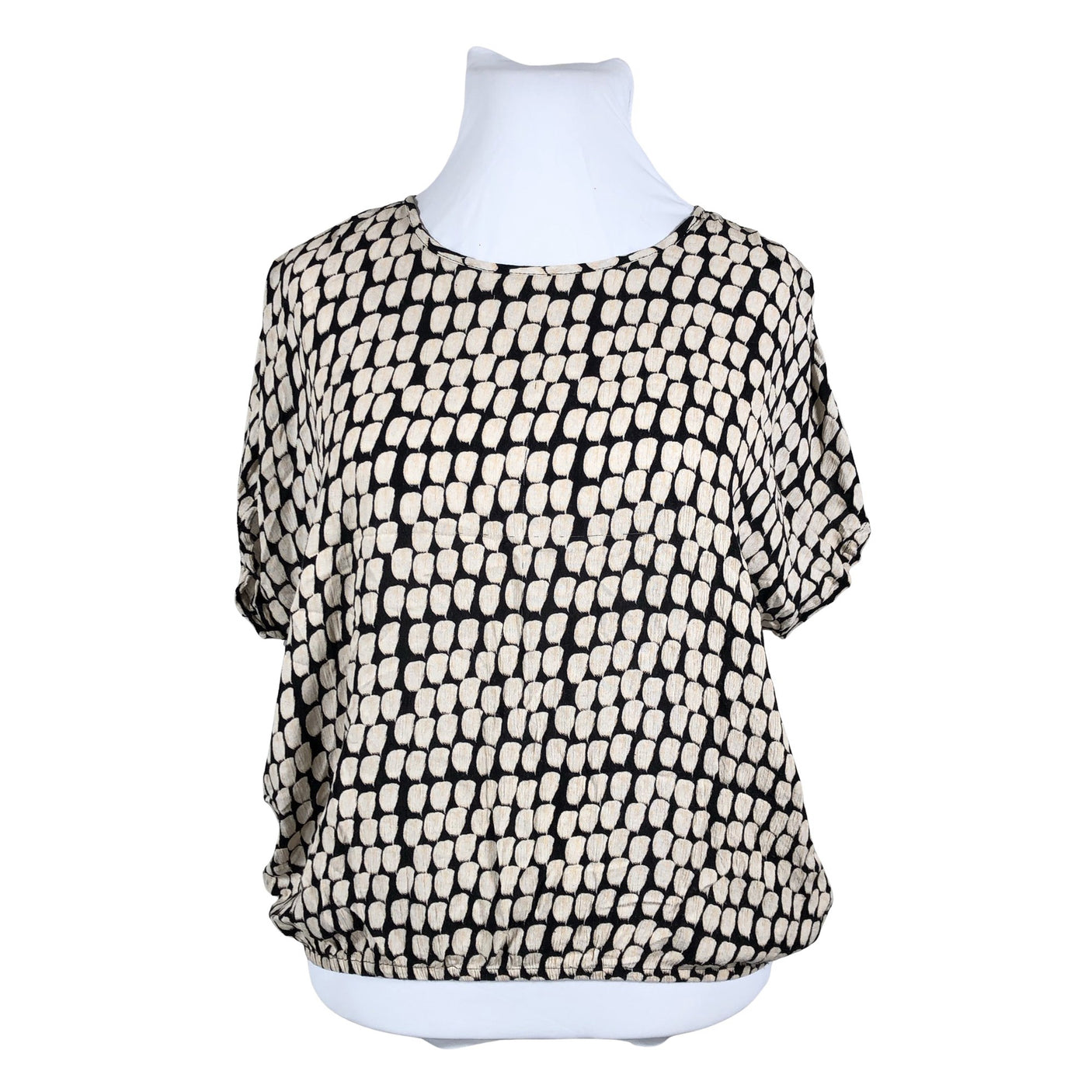 Unisex Kaffe - Short-sleeved blouse, size 42 - Black (1)