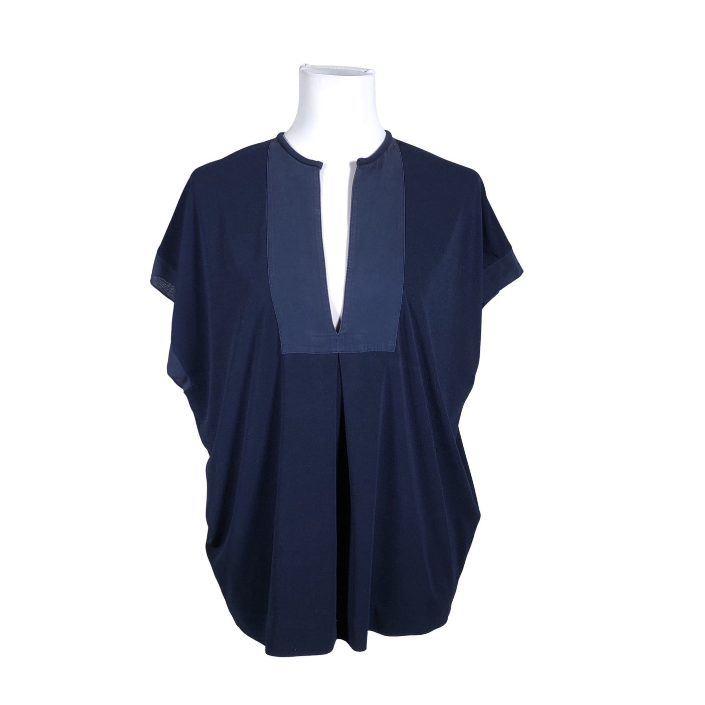 Unisex by Malene Birger - Short-sleeved blouse, size 38 - Blue (1)
