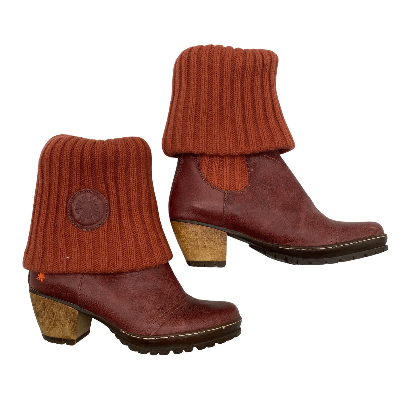 Unisex Art - Ankle boots, size 37 - Wine red (1)