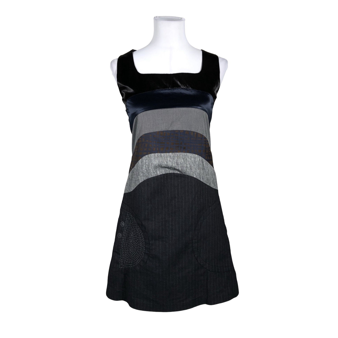 Unisex Desigual - Sheath dress, size 34 - Gray (1)