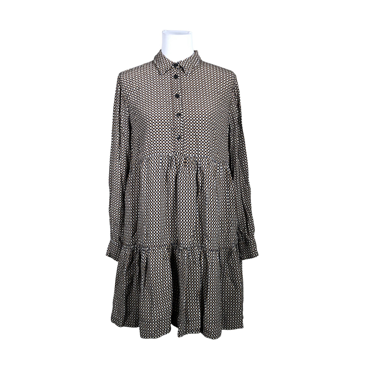 Unisex Ganni - Schiffon dress, size 40 - Beige (1)