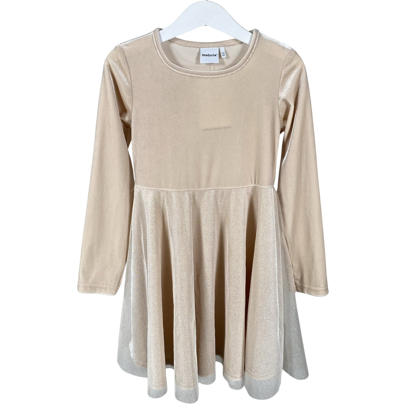 Unisex Metsola - Party dress, size 122 - 128 - Beige (1)