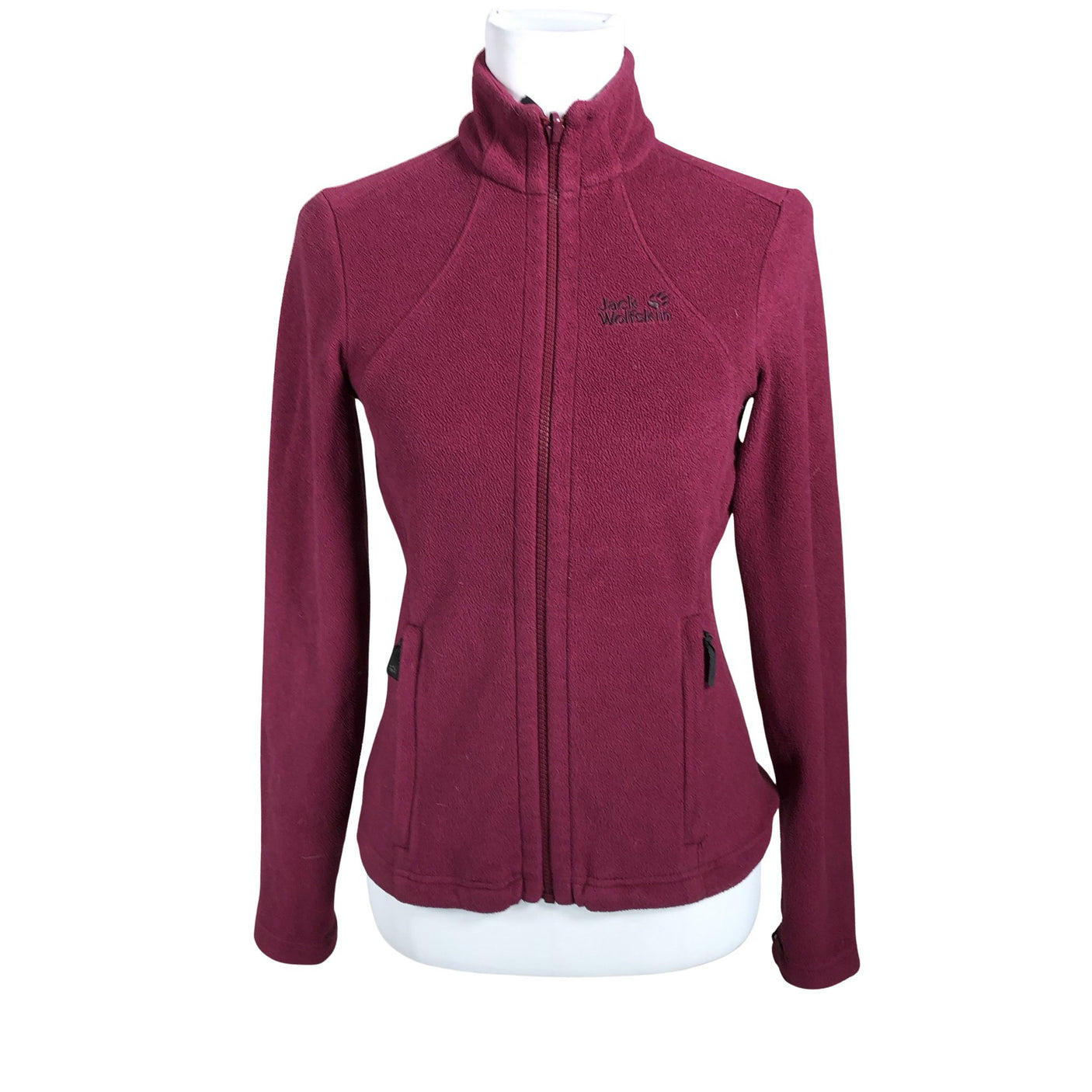 Unisex Jack Wolfskin - Fleece jacket, size 34 - Wine red (1)