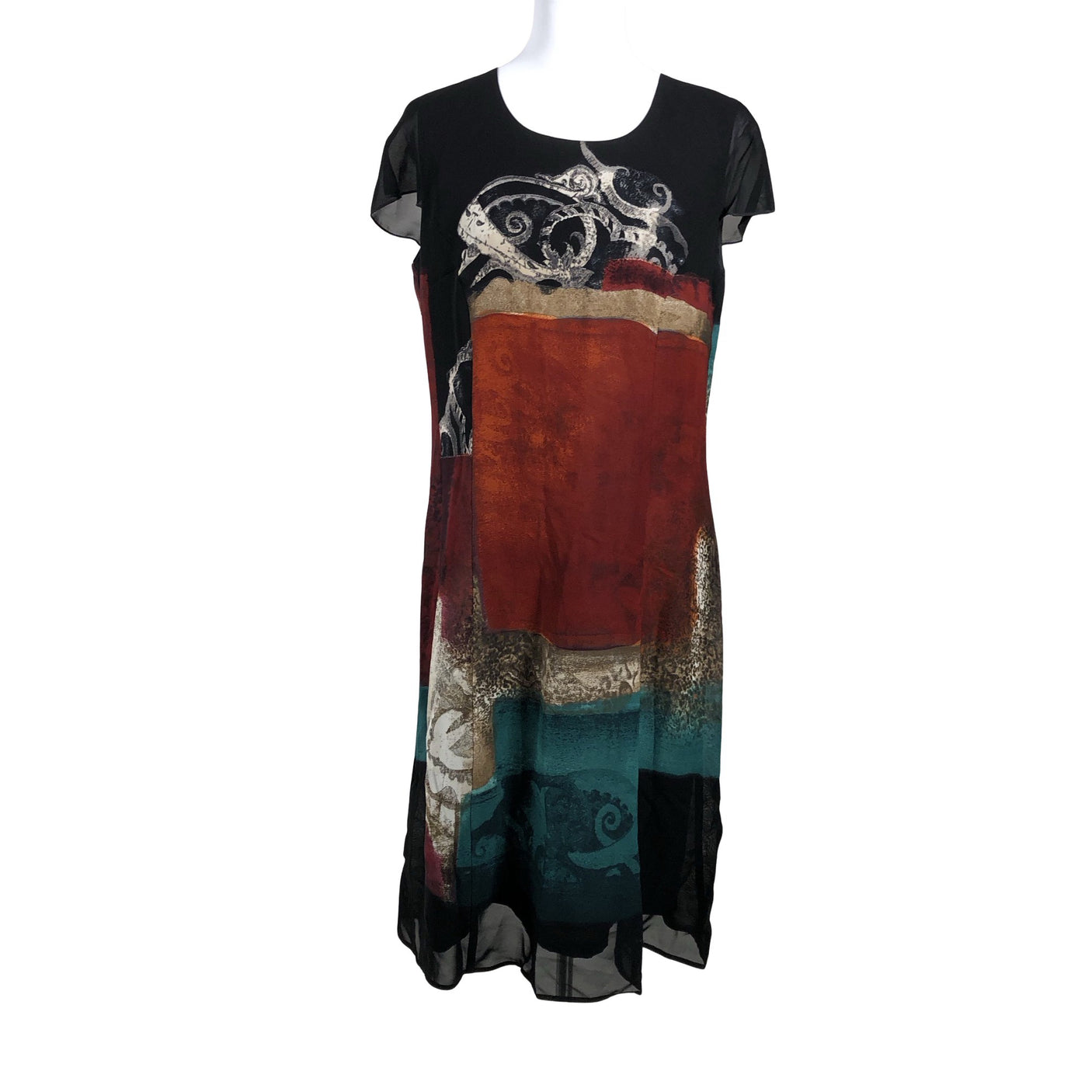 Unisex Modelia - Schiffon dress, size 40 - Black (1)