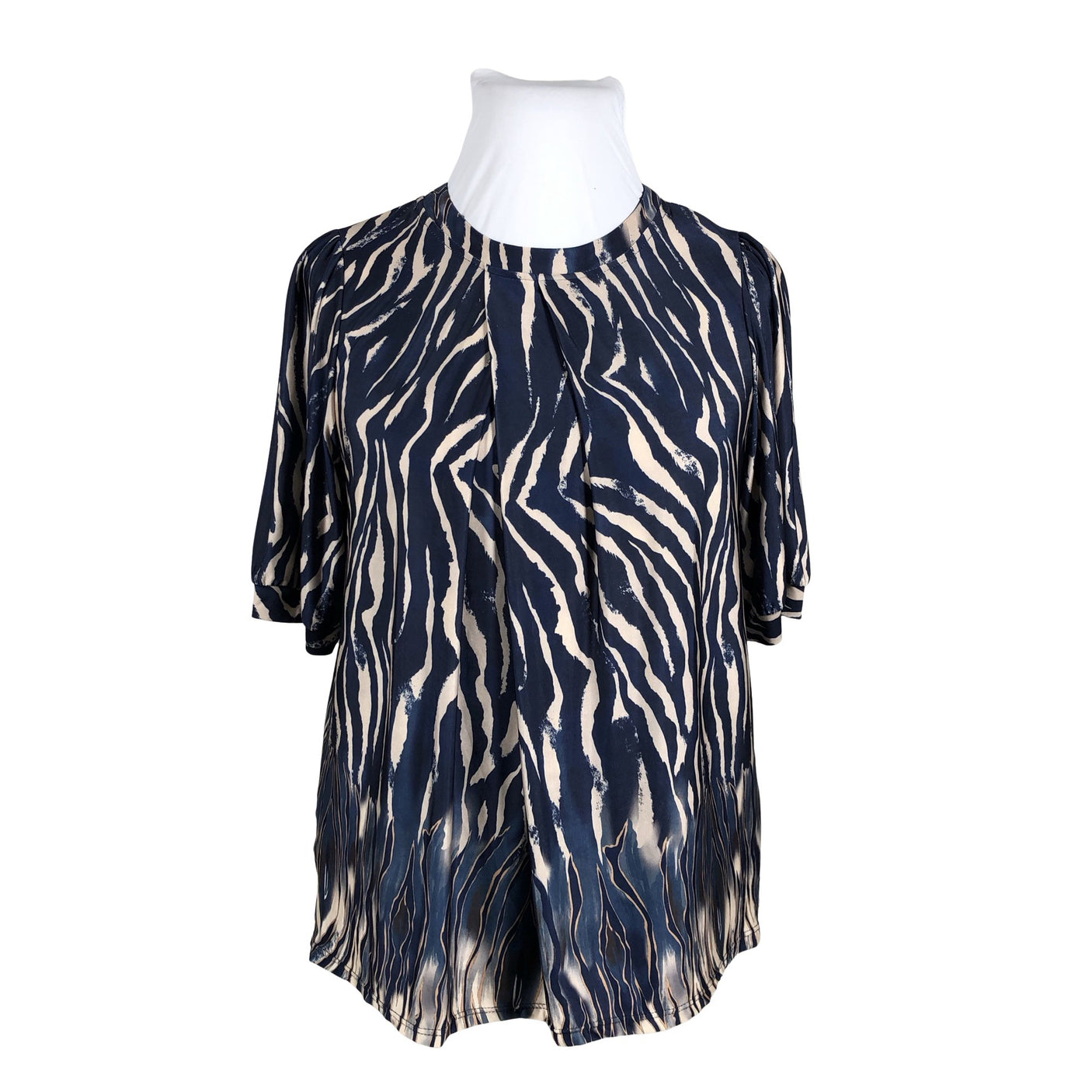 Unisex In Front - Short-sleeved blouse, size 44 - Blue (1)