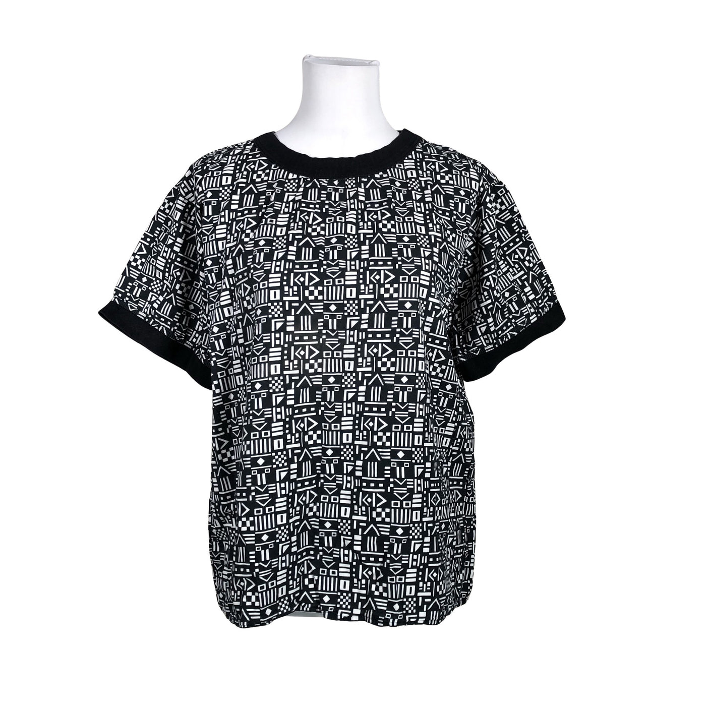 Unisex Marimekko - Short-sleeved blouse, size 38 - Black (1)
