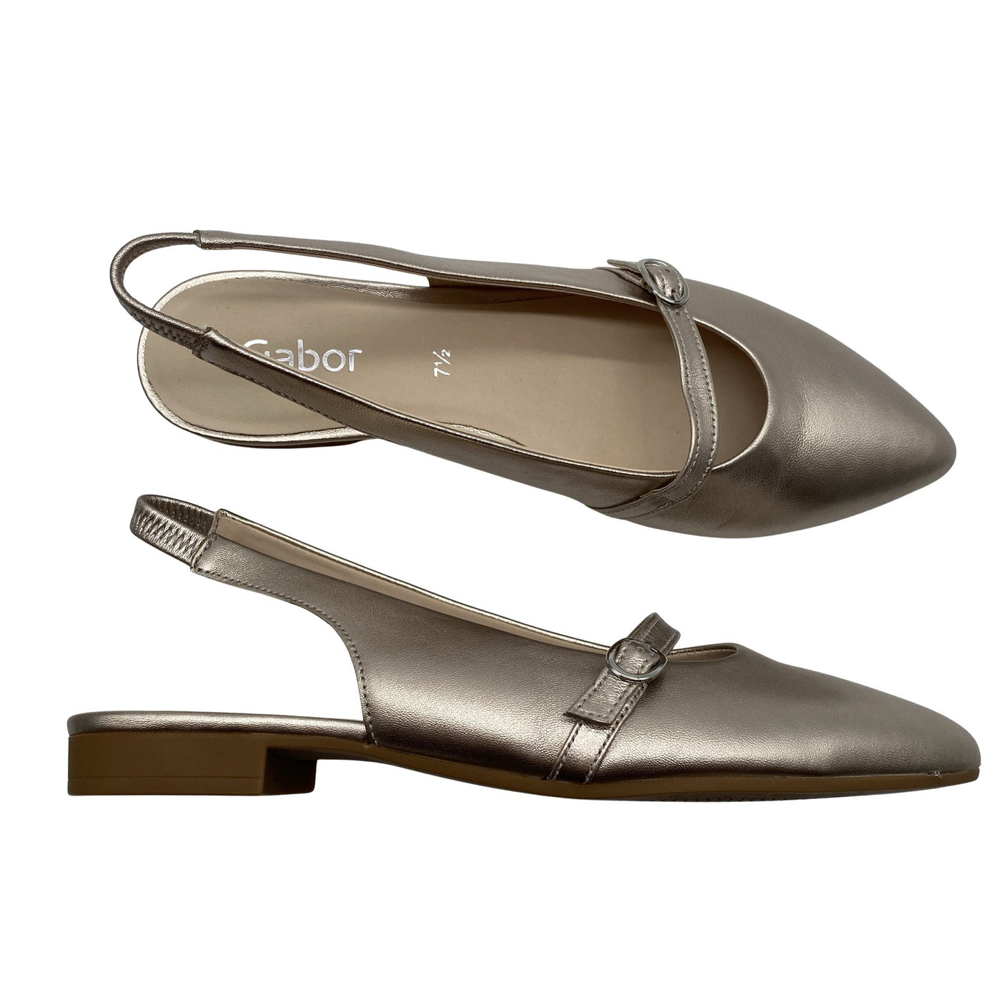 Unisex Gabor - Ballerinas, size 41 - Gold (1)