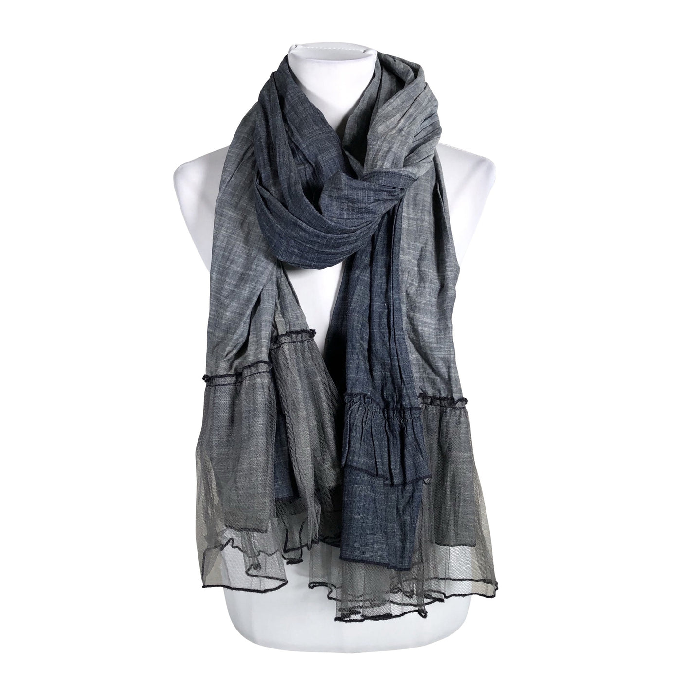 Unisex Plain Vanilla - Scarf, size Maxi - Blue (1)
