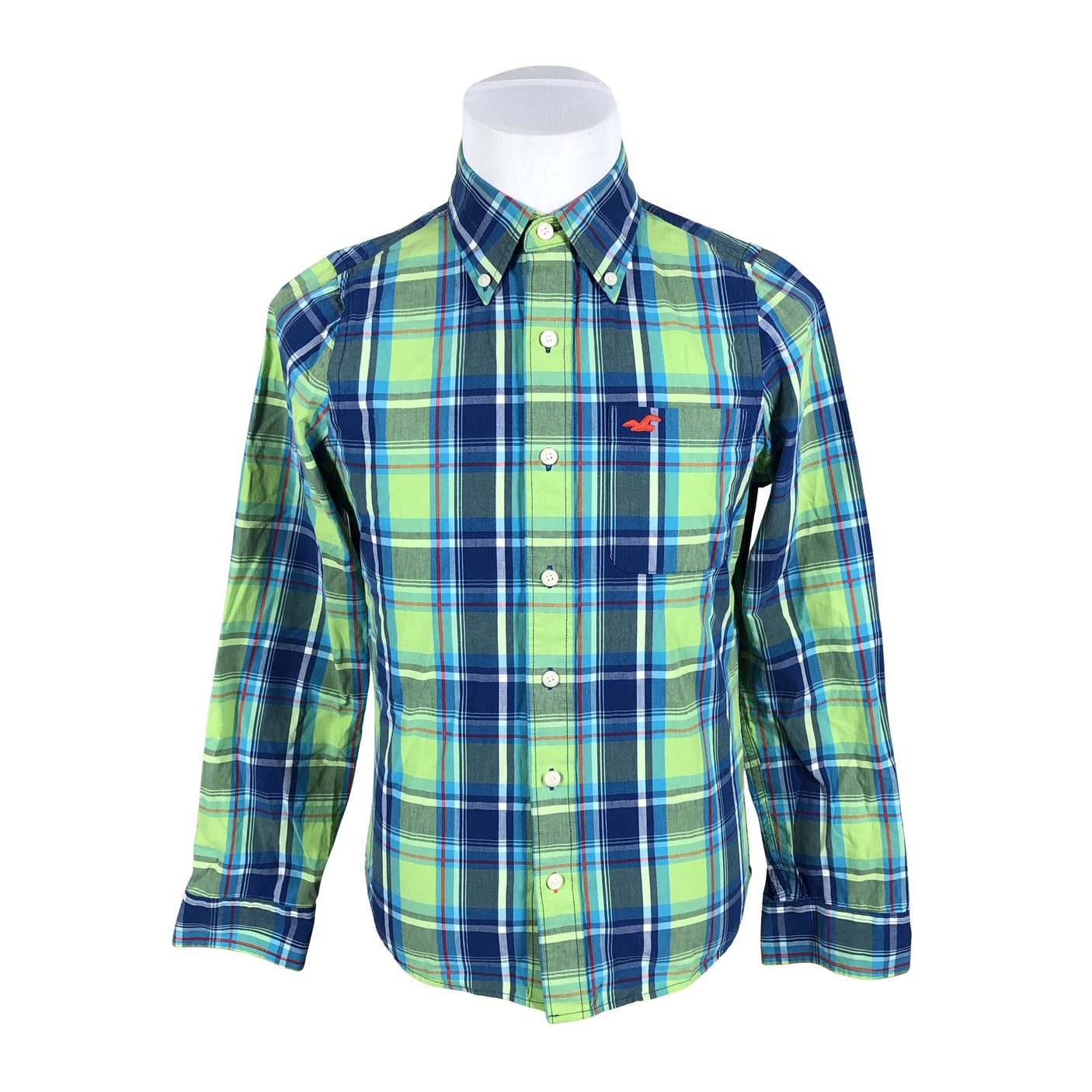 Unisex Hollister - Collared shirt, size S - Blue (1)