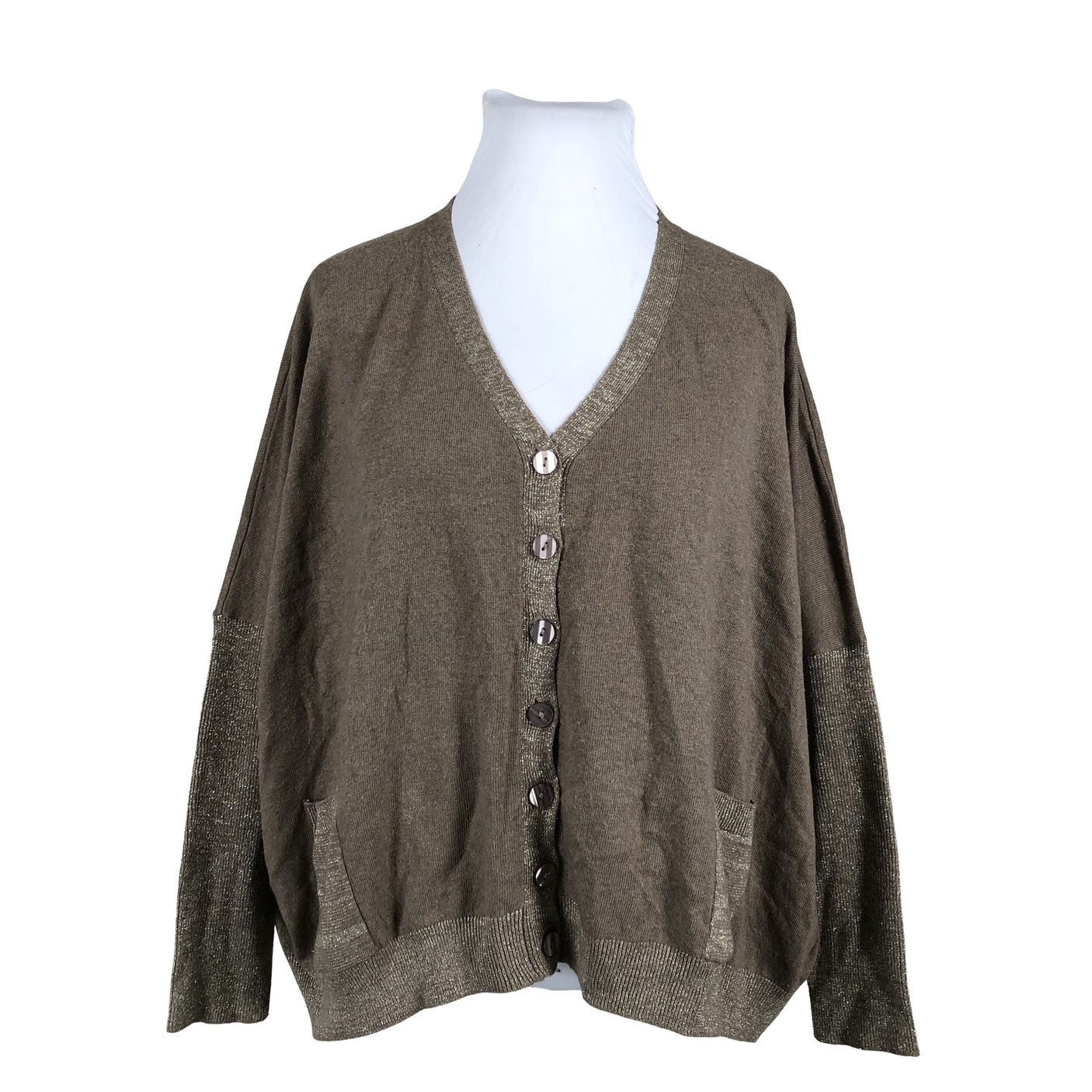 Unisex Saint Tropez - Cardigan, size 42 - Brown (1)