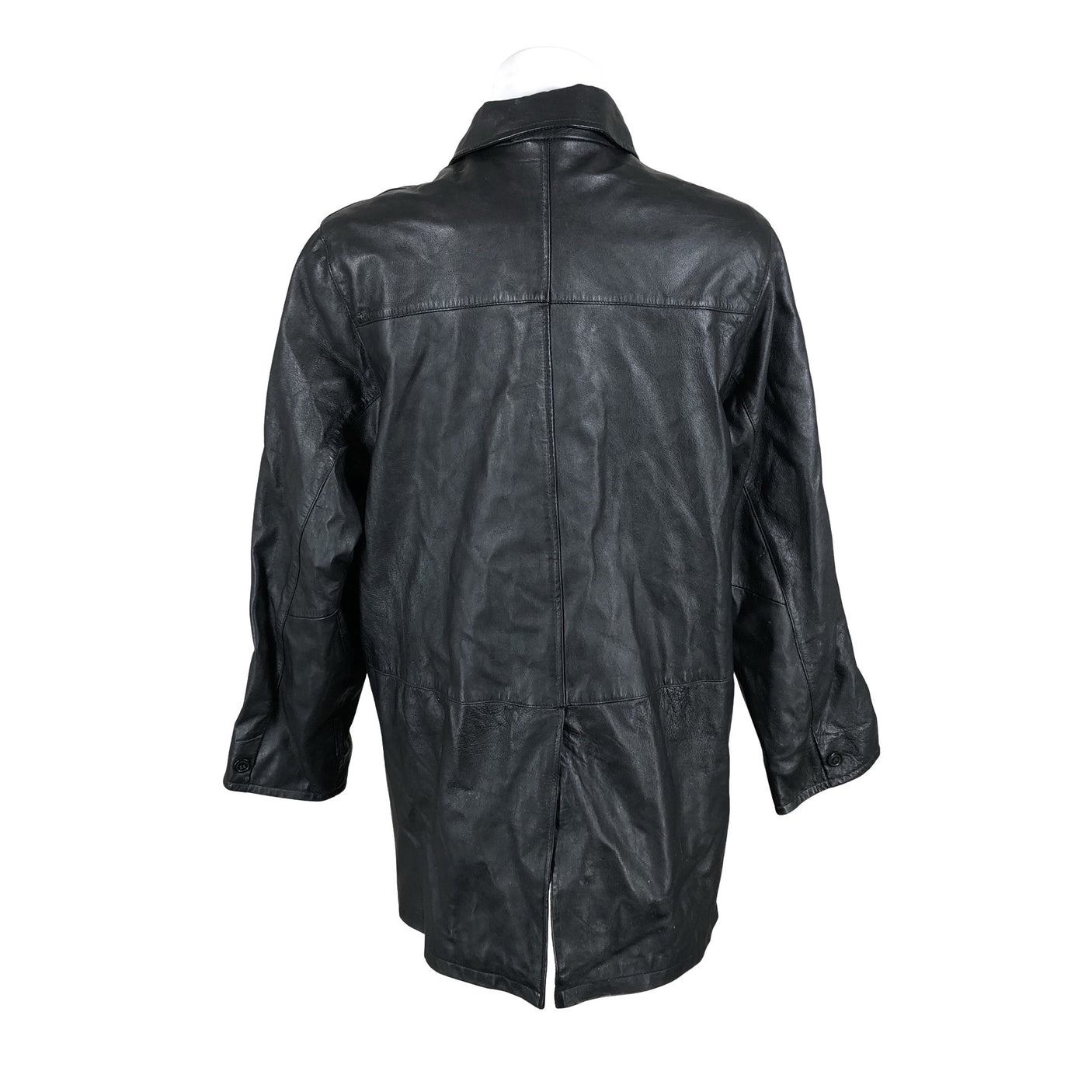Unisex Big-L - Leather jacket, size XL - Black (3)